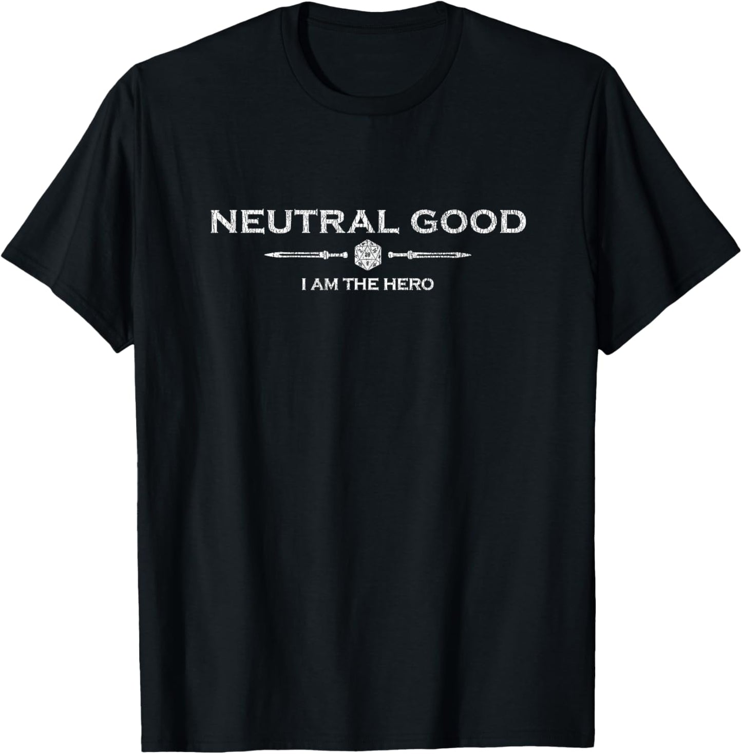 D20 Role Playing Game - Neutral Good T-Shirt - T-Shirt | Black