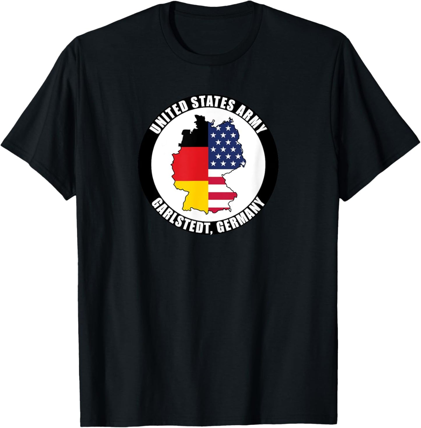 Garlstedt Germany United States Army Military Veteran Gift T-Shirt - T-Shirt | Black
