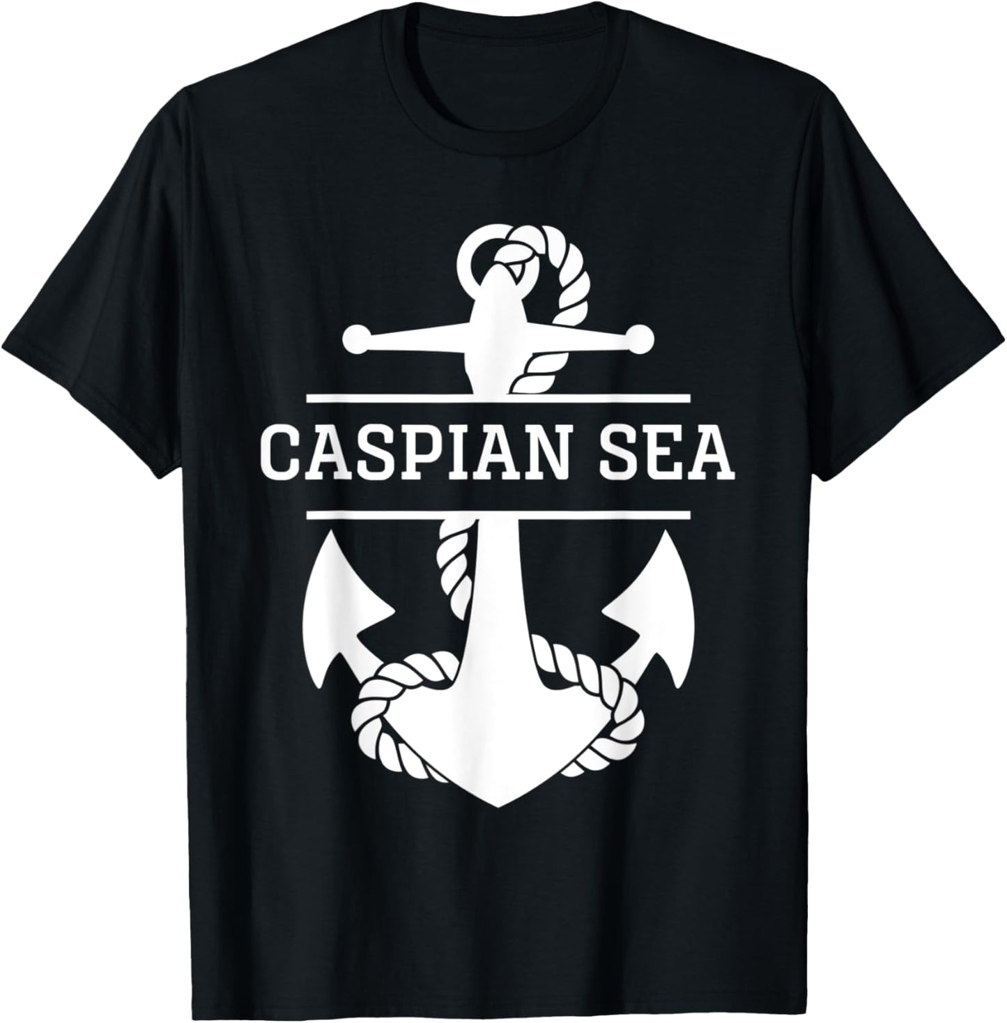 Caspian Sea Nautical T-Shirt - T-Shirt | Black