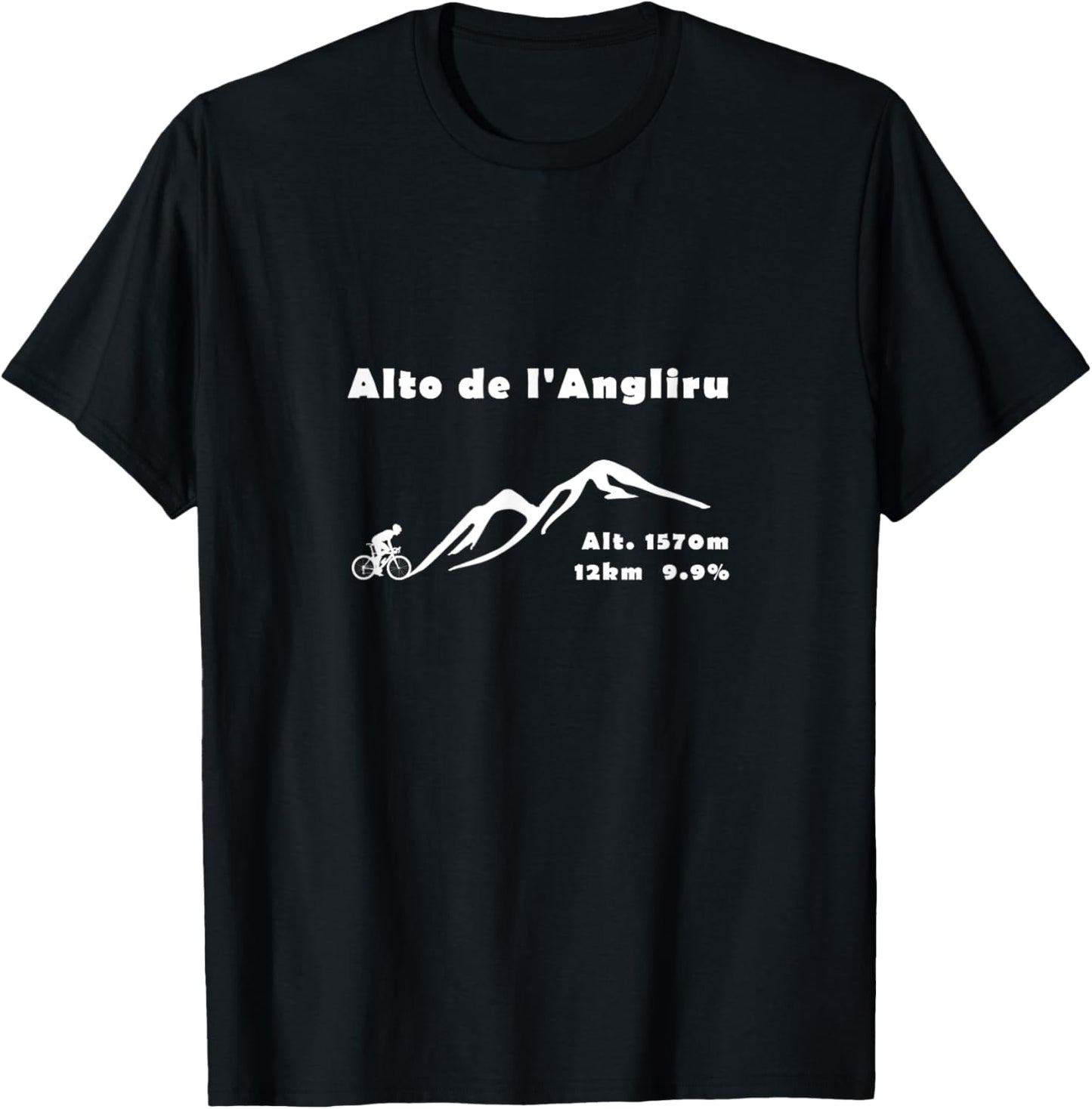 Angliru, bicycle, Spain, Asturia, Vuelta, cycling T-Shirt - T-Shirt | Black