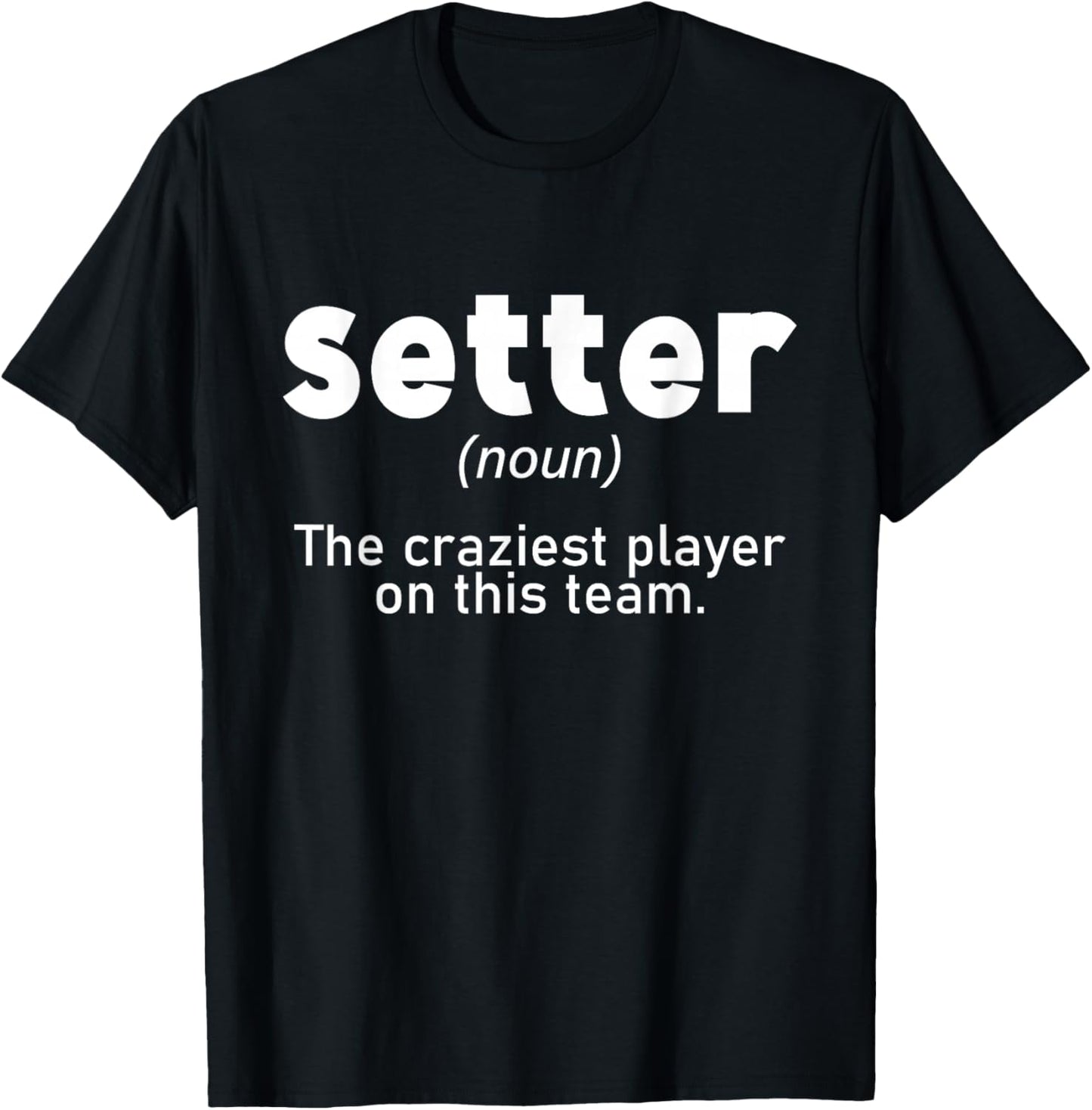 Volleyball Setter Teen Girls Coaches Gifts Volleyball Player T-Shirt - T-Shirt | Black