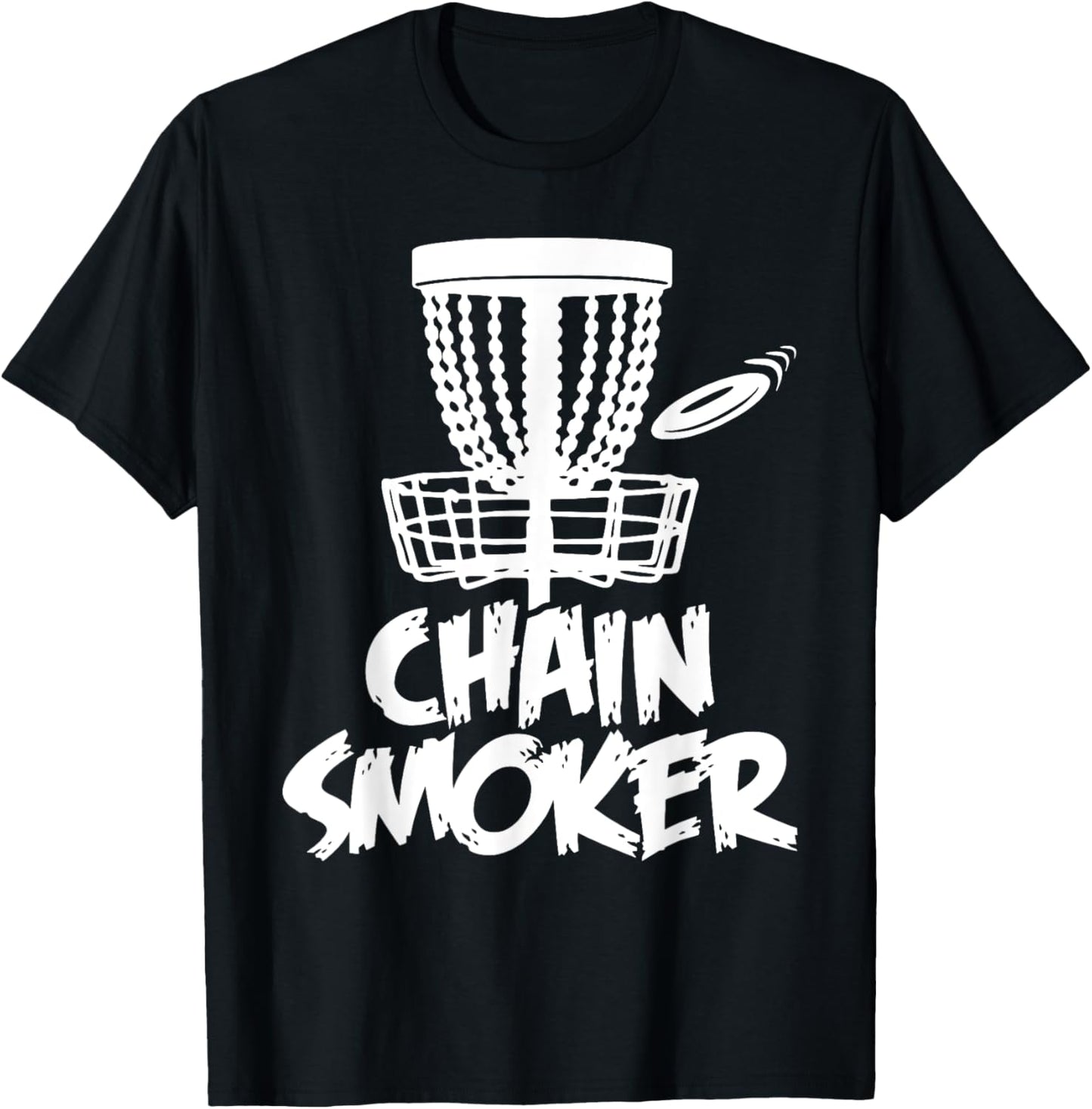 Chain Smoker Disc Golf T-Shirt - T-Shirt | Black