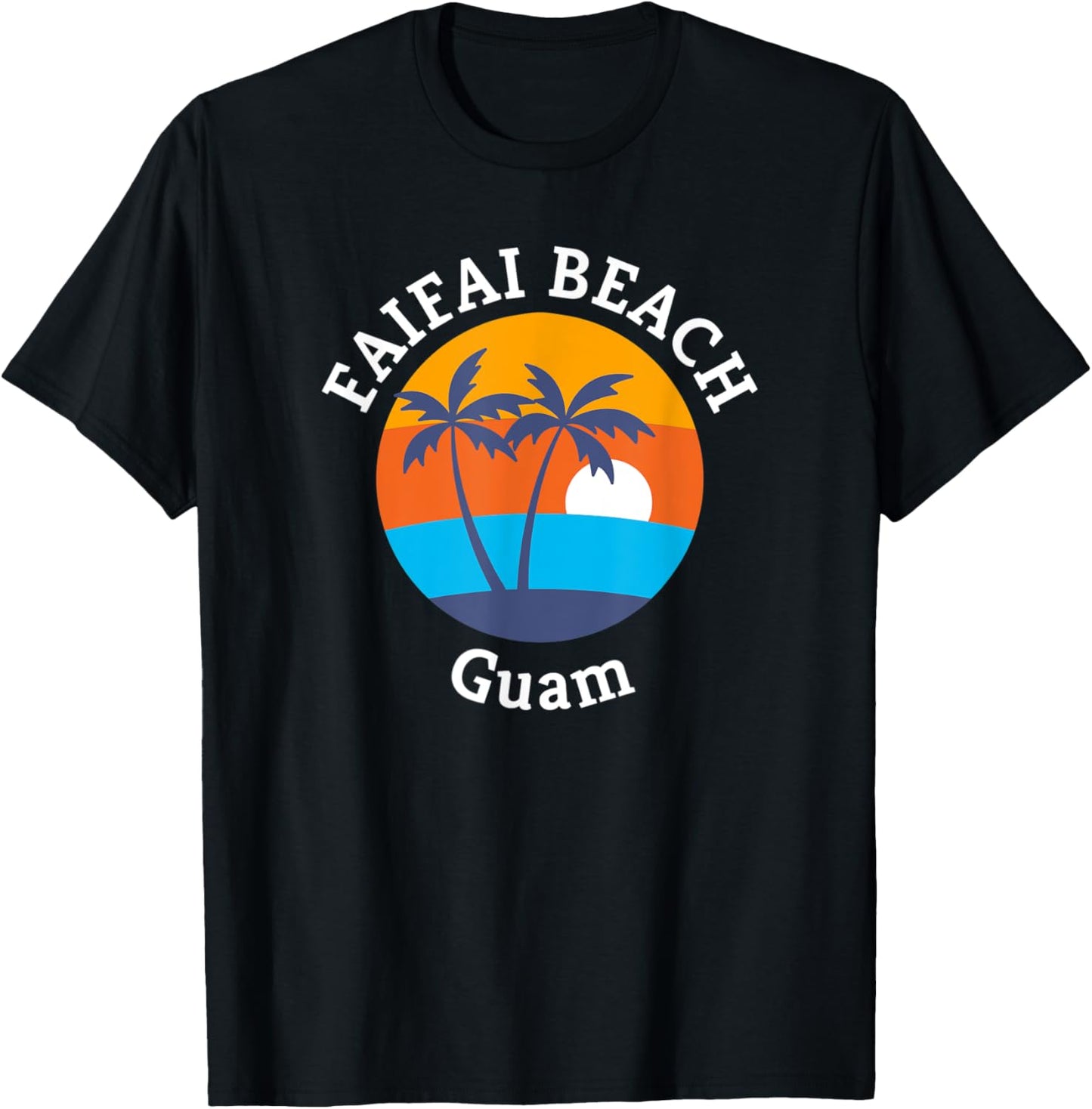 Faifai Beach Guam Summer Vacation Souvenir Men Women Kids T-Shirt - T-Shirt | Black