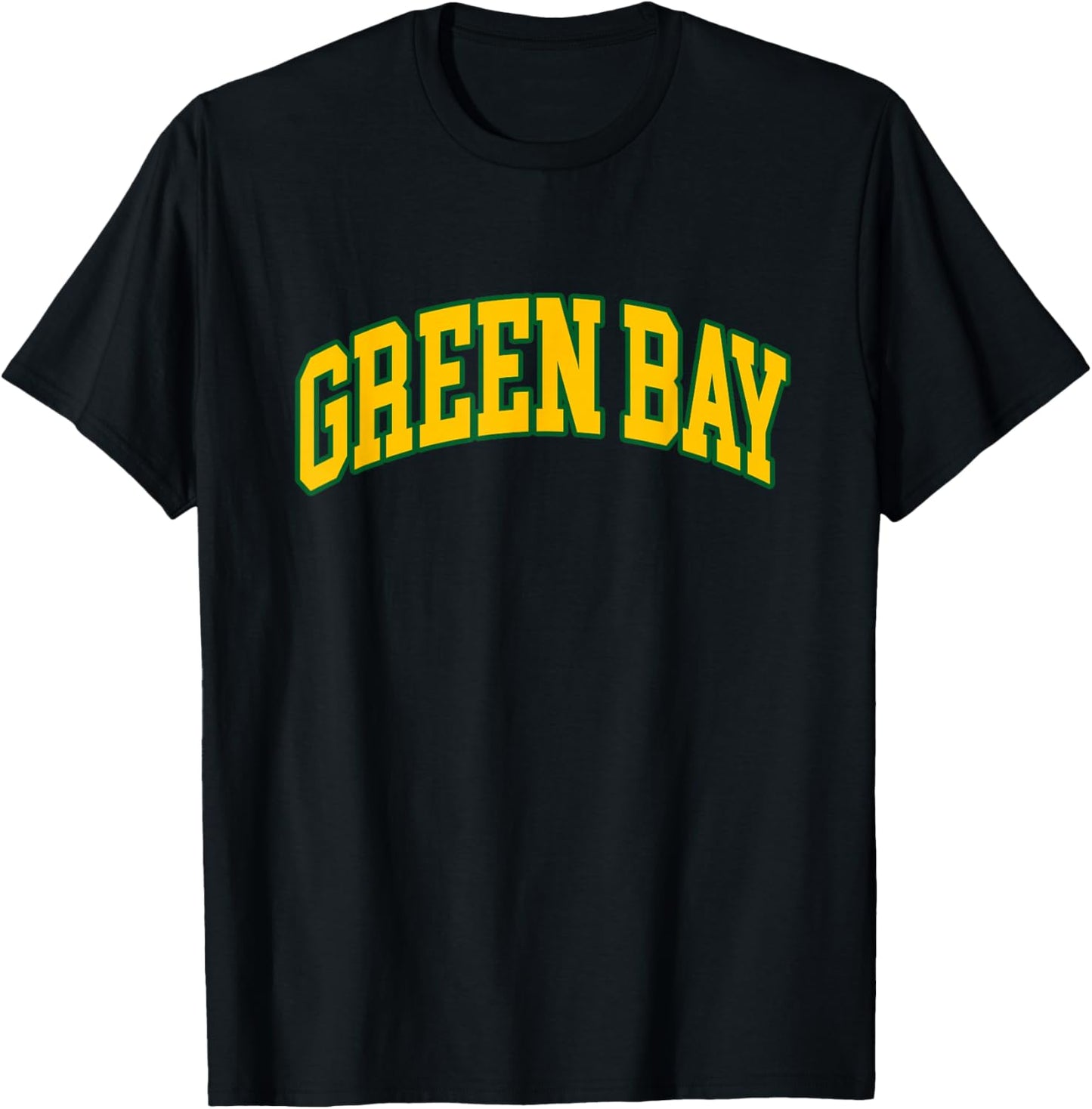 Green Bay - Throwback Design - Classic T-Shirt - T-Shirt | Black