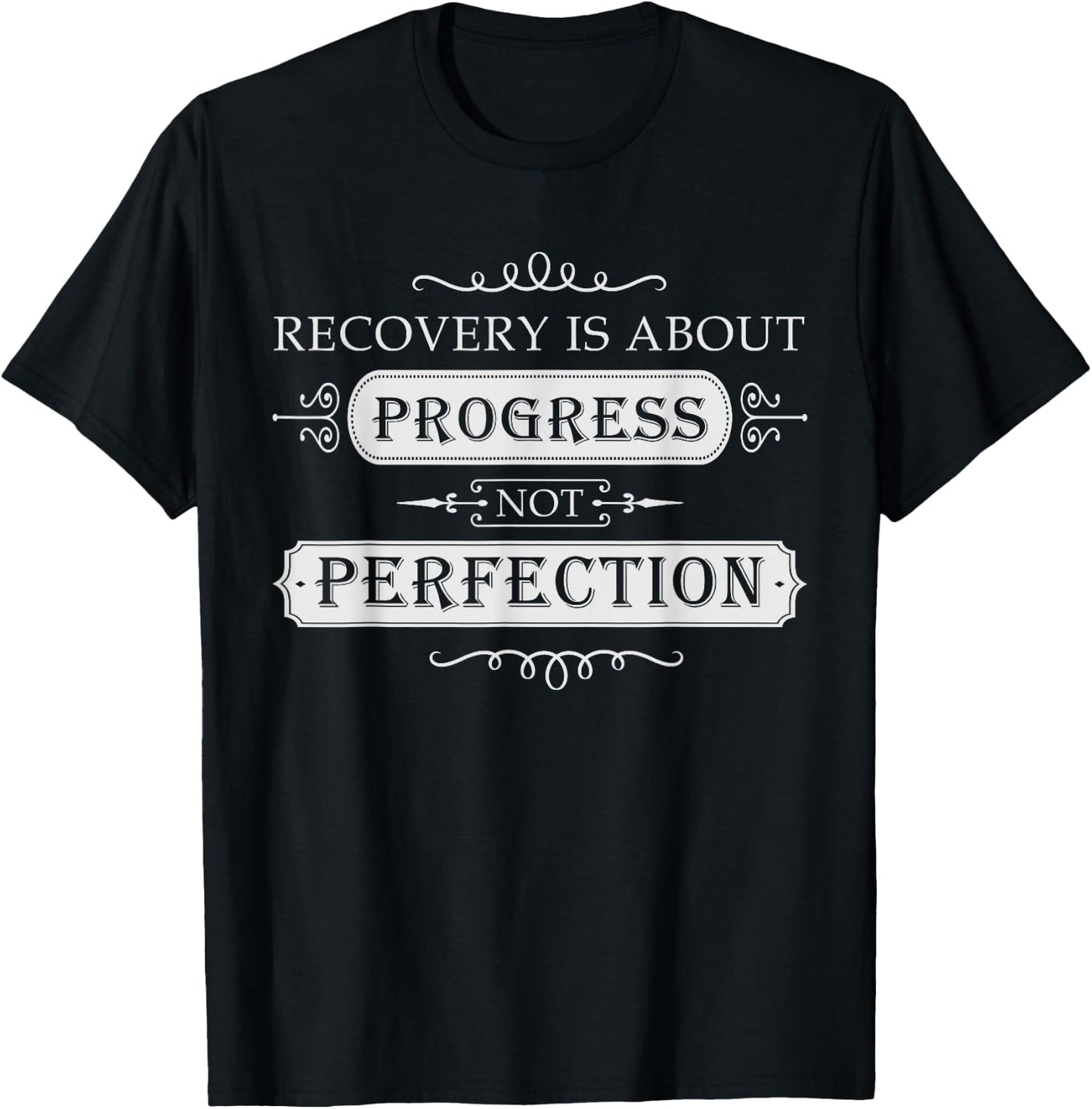 Sobriety - Sober AA NA - Addiction Recovery T-Shirt - T-Shirt | Black