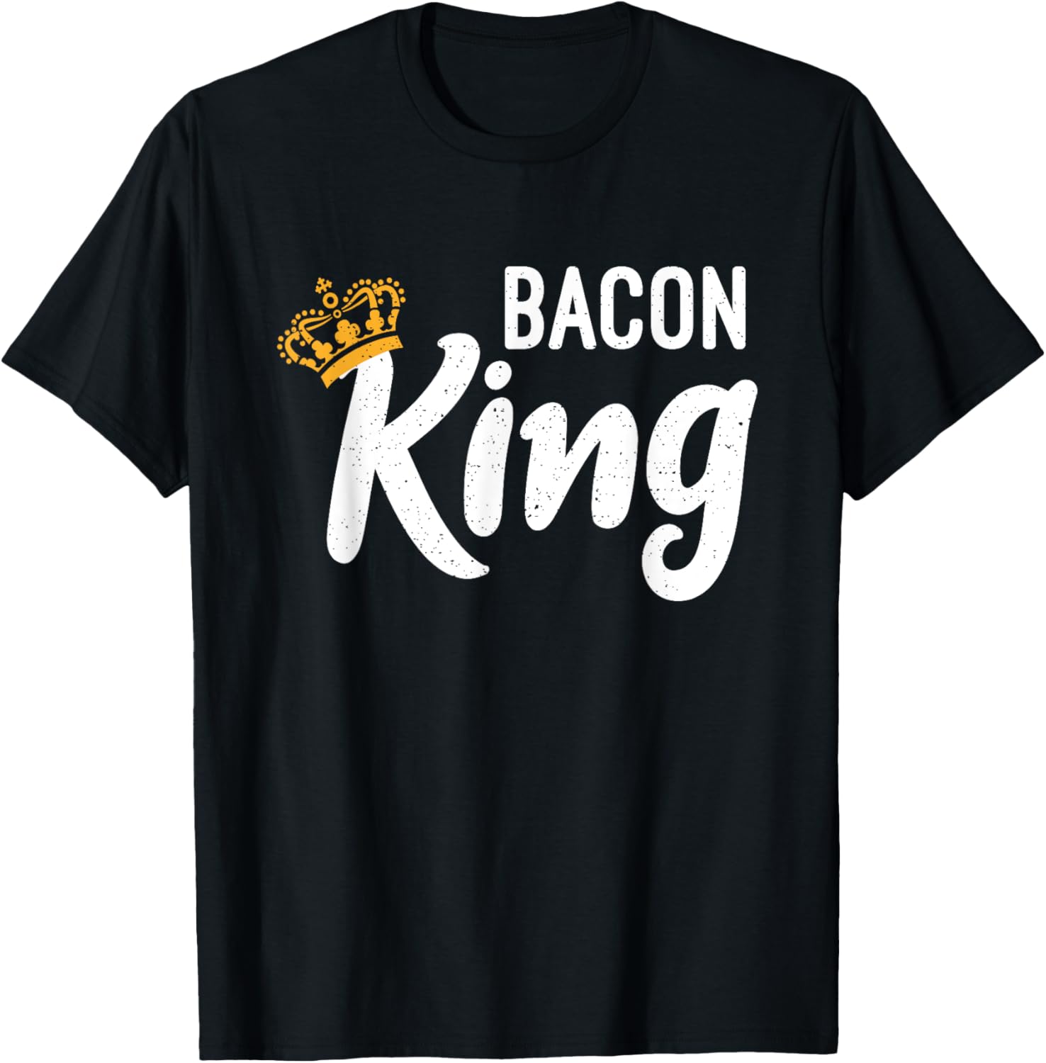 Bacon King Bacon lover T-Shirt - T-Shirt | Black