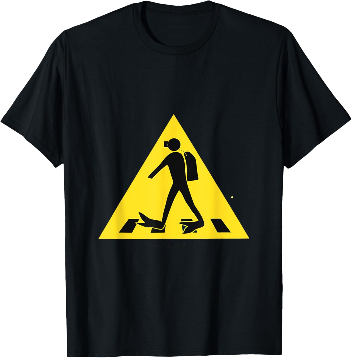 Scuba diver crossing the road in full dive gear T-Shirt - T-Shirt | Black