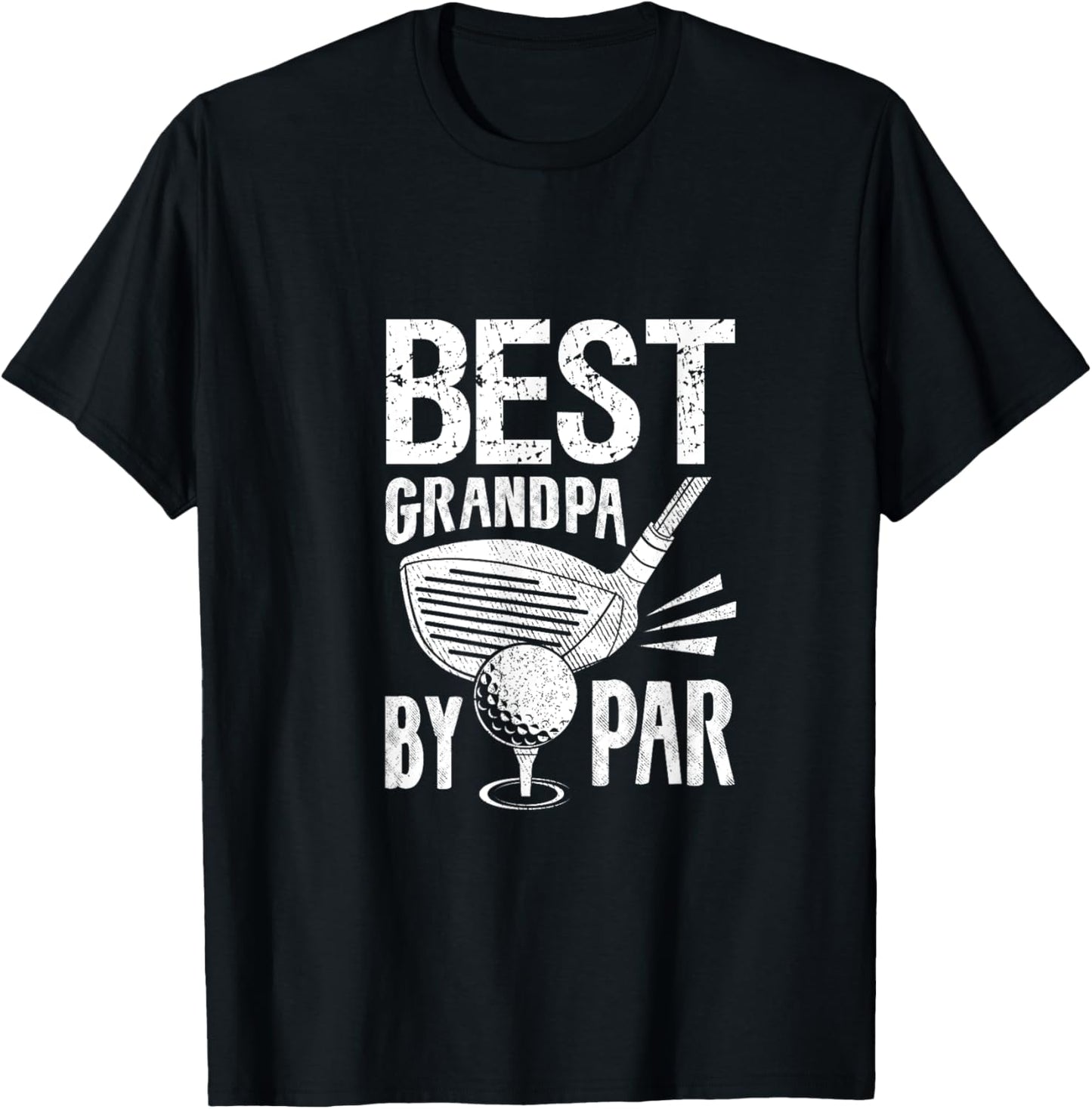 Golf Player Costume Golfing Outfits Best Grandpa By Par T-Shirt - T-Shirt | Black