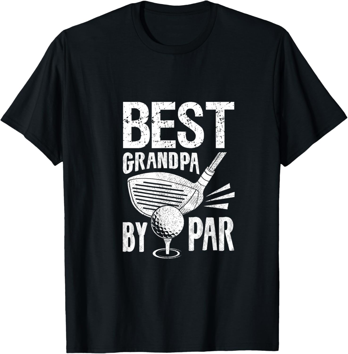 Golf Player Costume Golfing Outfits Best Grandpa By Par T-Shirt - T-Shirt | Black