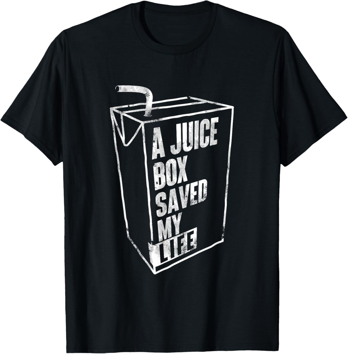 A Juice Box Saved My Life - Blood Sugar Diabetes Awareness T-Shirt - T-Shirt | Black