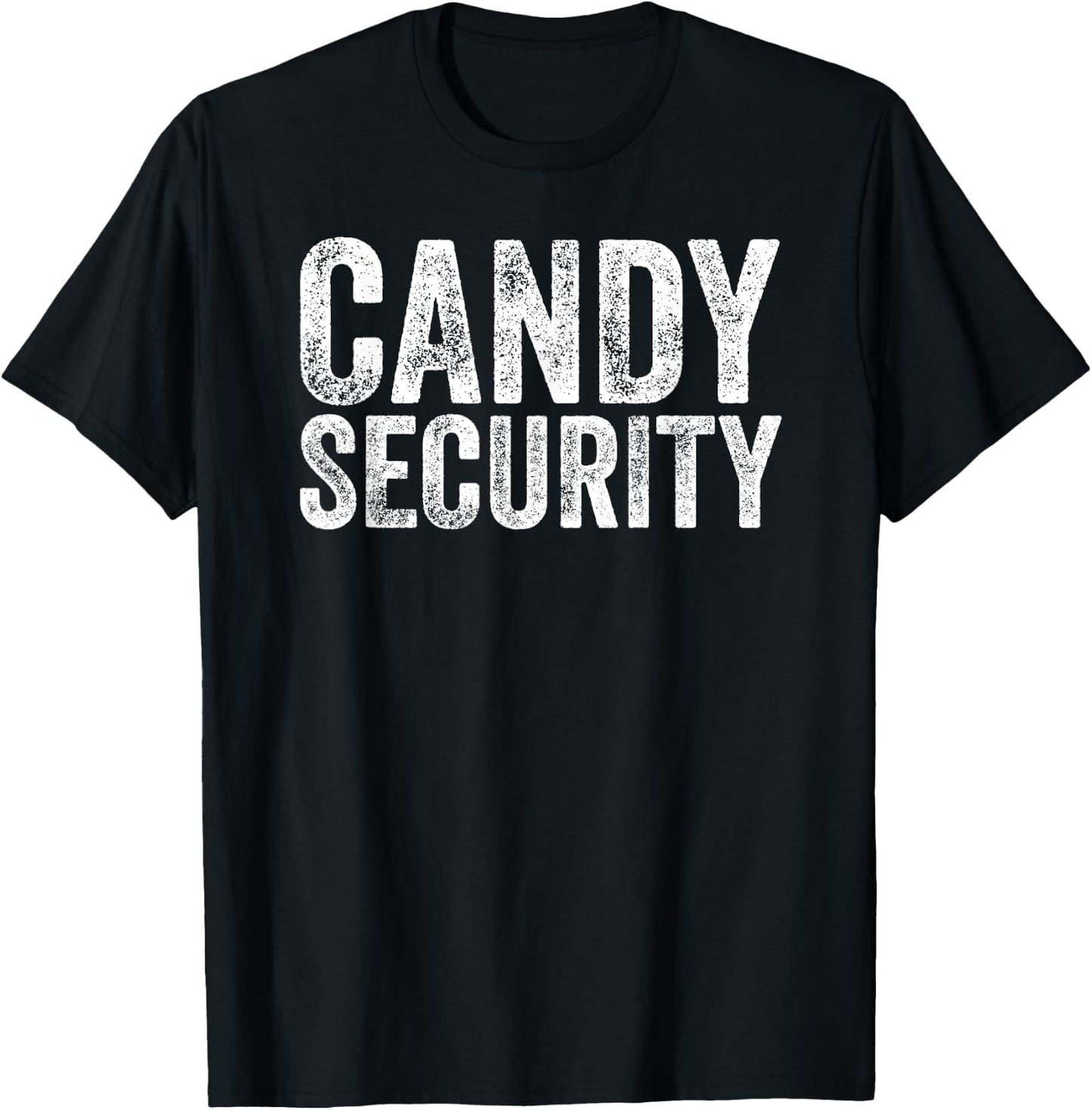 Funny Candy Security Halloween Costume Parents T-Shirt - T-Shirt | Black