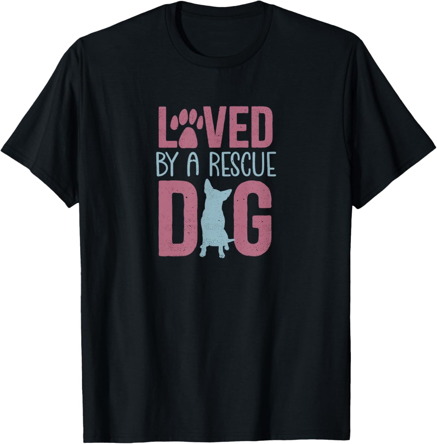 Rescue Dog Animal Adoption Rescue Dog Foster Lover Men Women T-Shirt - T-Shirt | Black