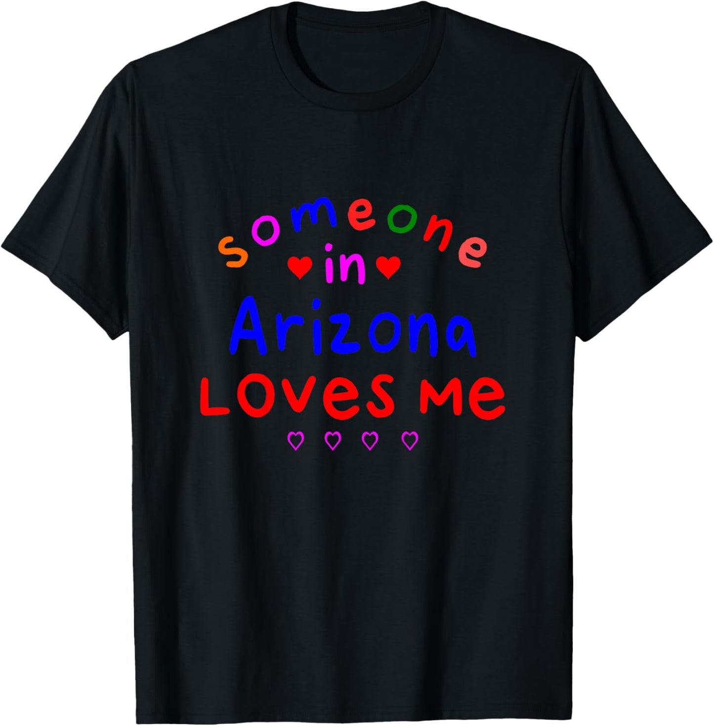 Kids Someone in Arizona Loves Me Kids Boys Girls T-Shirt - T-Shirt | Black