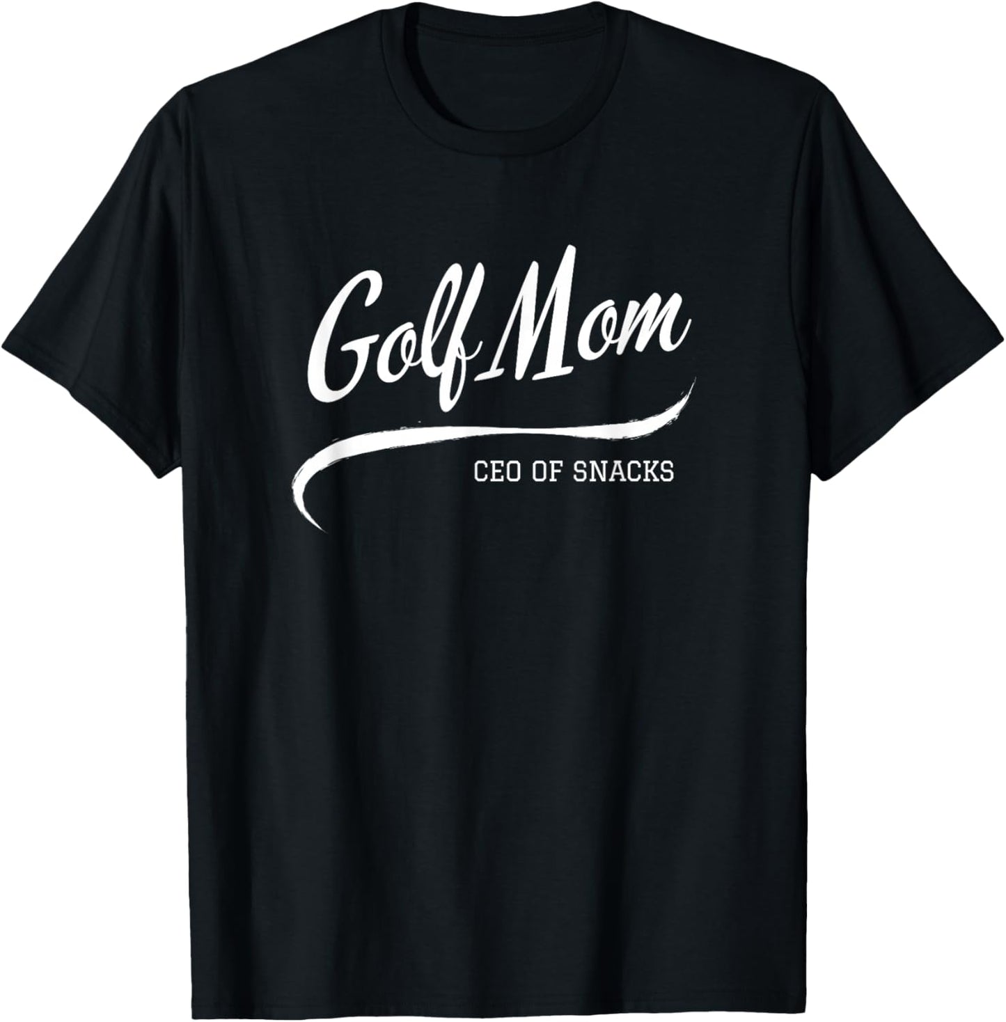 Women’s Golf Mom Proud Golf Mama Game Day Snack Mom T-Shirt - T-Shirt | Black