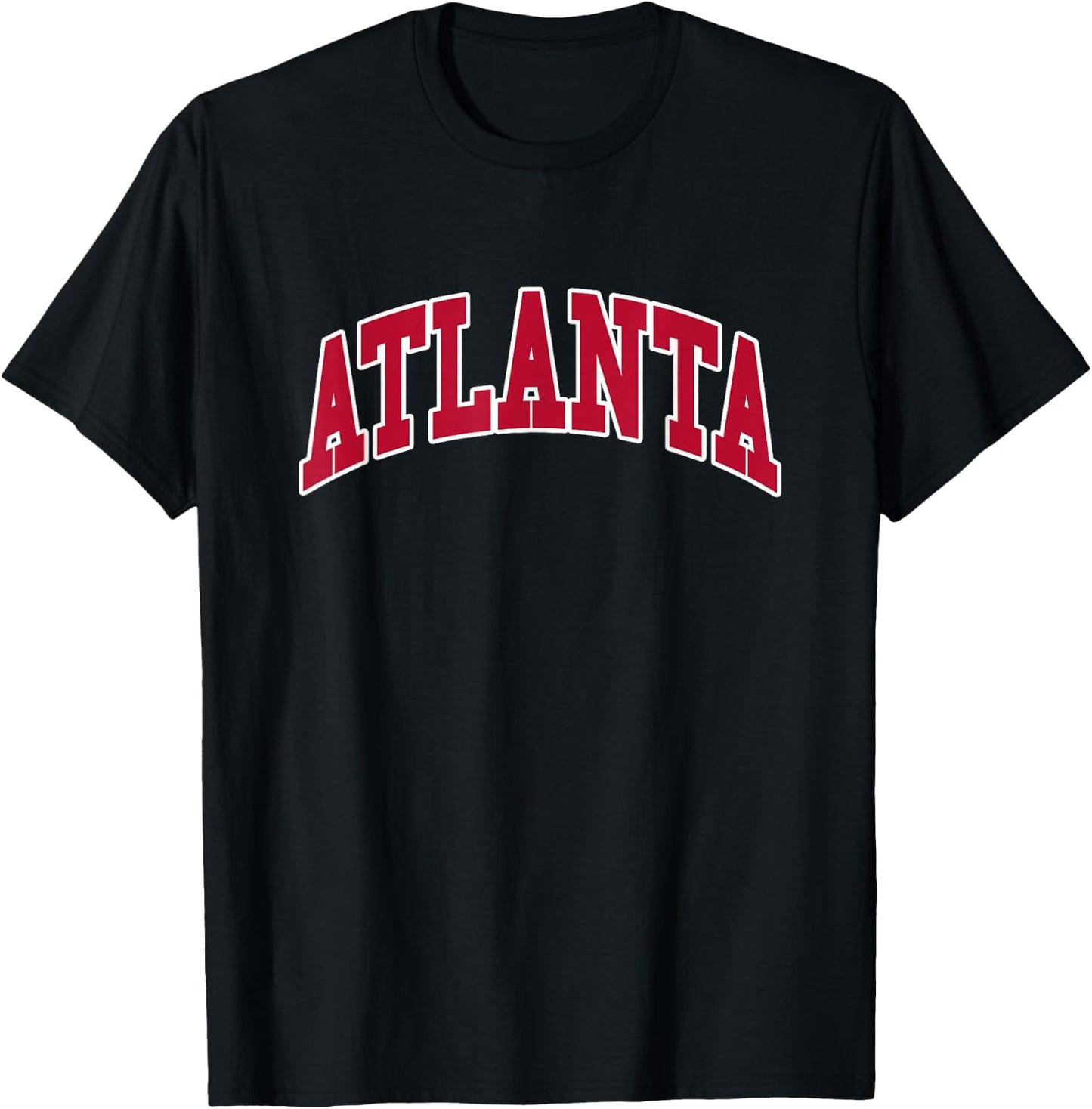 ATLANTA - Throwback Design - Classic T-Shirt - T-Shirt | Black