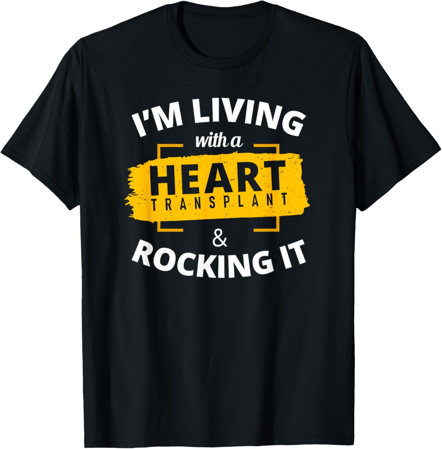 Heart Transplant T Shirt Survivor Warrior Surgery Recovery T-Shirt - T-Shirt | Black