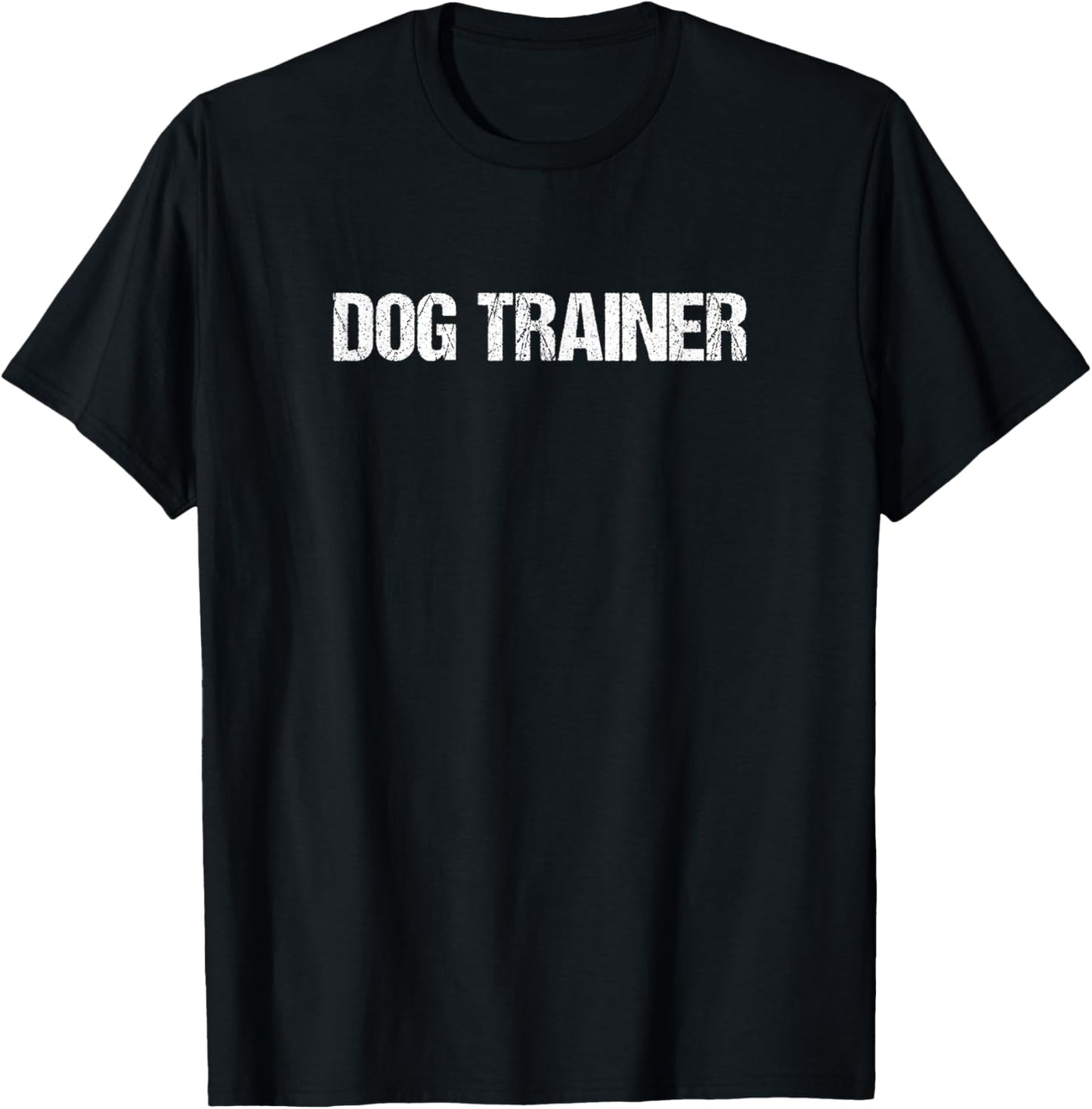 Dog Trainer Simple Title T-Shirt - T-Shirt | Black