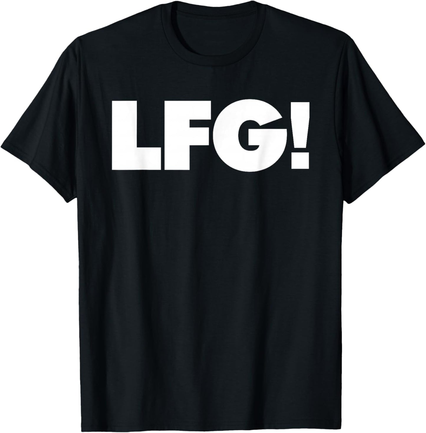 Miftees LFG -Adults Black Small Classic Fit Short Sleeve Sports Team Support T-Shirt - T-Shirt | Black