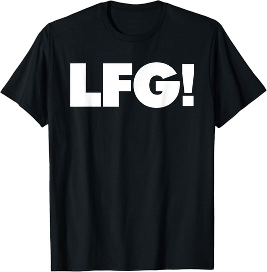 Miftees LFG -Adults Black Small Classic Fit Short Sleeve Sports Team Support T-Shirt - T-Shirt | Black