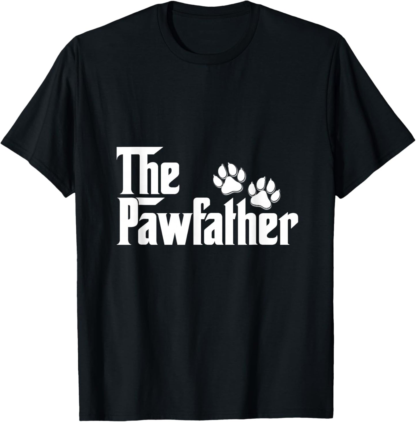 Funny Dog Owner The Pawfather Father Gift Dog Lovers Owner T-Shirt - T-Shirt | Black