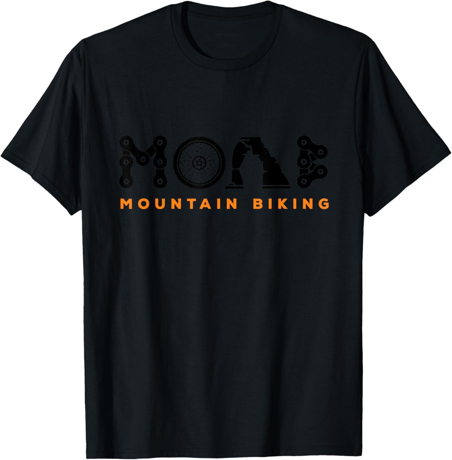 Retro Moab Utah Souvenir Mountain Biking MTB Trail Riding T-Shirt - T-Shirt | Black