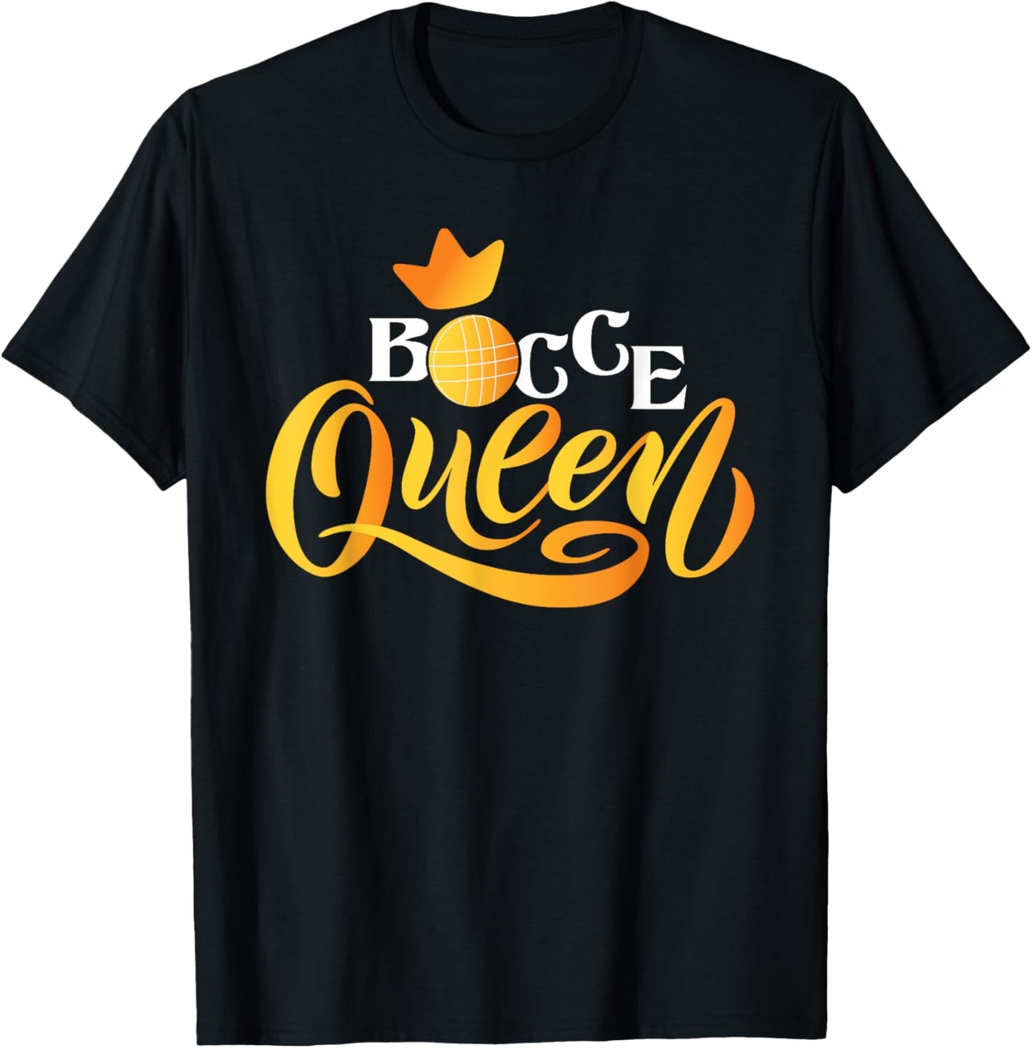 Bocce Queen - Lawn Bowling Game Boule Ball Game Enthusiast T-Shirt - T-Shirt | Black