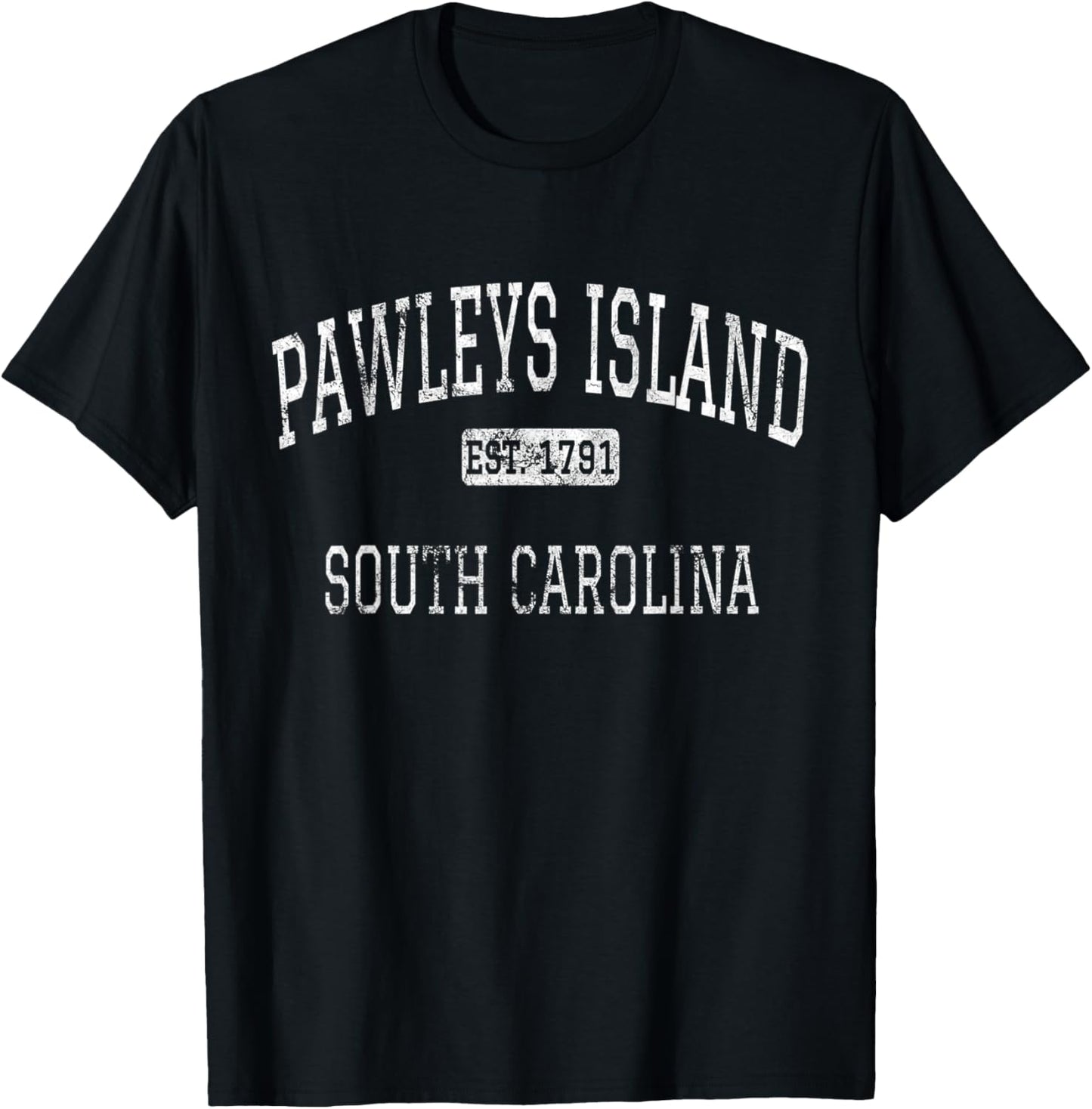 Pawleys Island South Carolina SC Vintage T-Shirt - T-Shirt | Black
