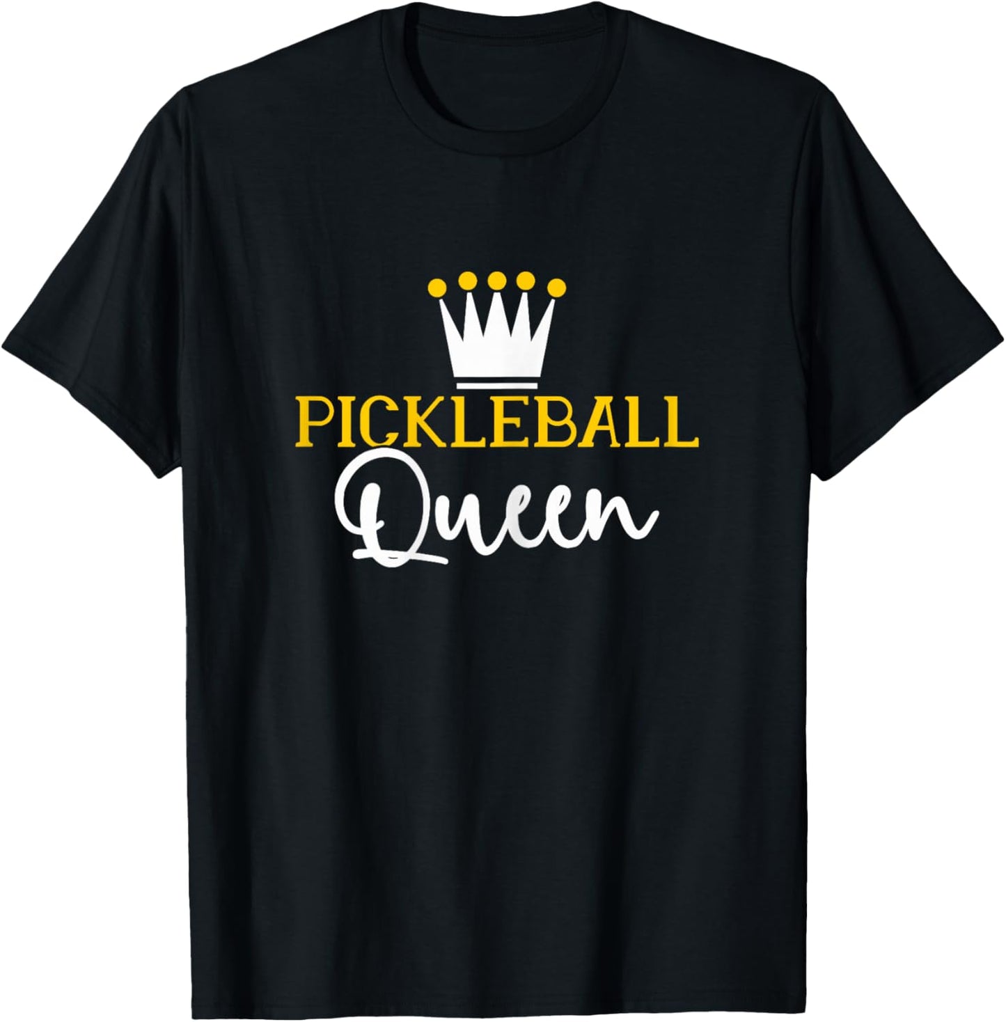Pickleball Queen T-Shirt - T-Shirt | Black