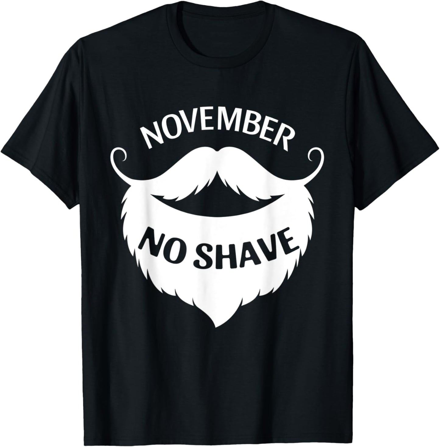 November No Shave T-Shirt - T-Shirt | Black