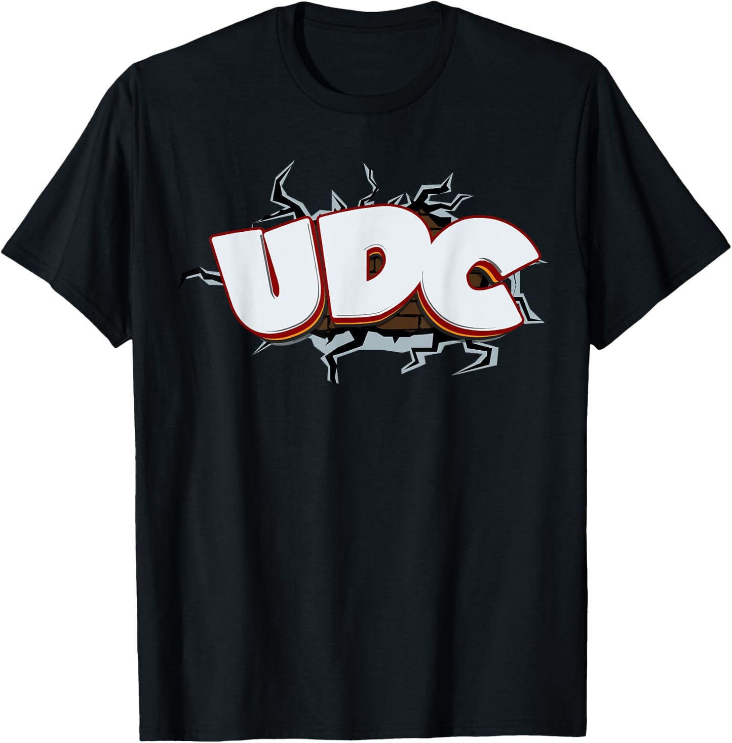 UDC Cracked Wall T-Shirt - T-Shirt | Black