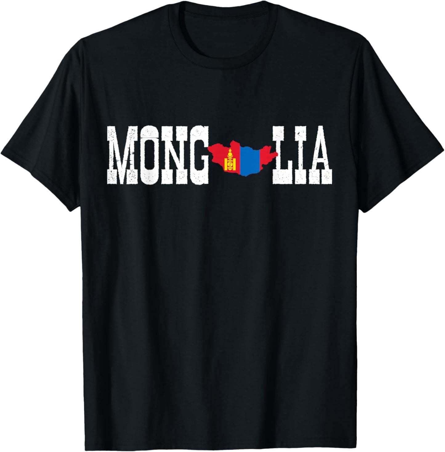 Mongol Shirt for Love Mongolia Flag Mongolian T-Shirt - T-Shirt | Black