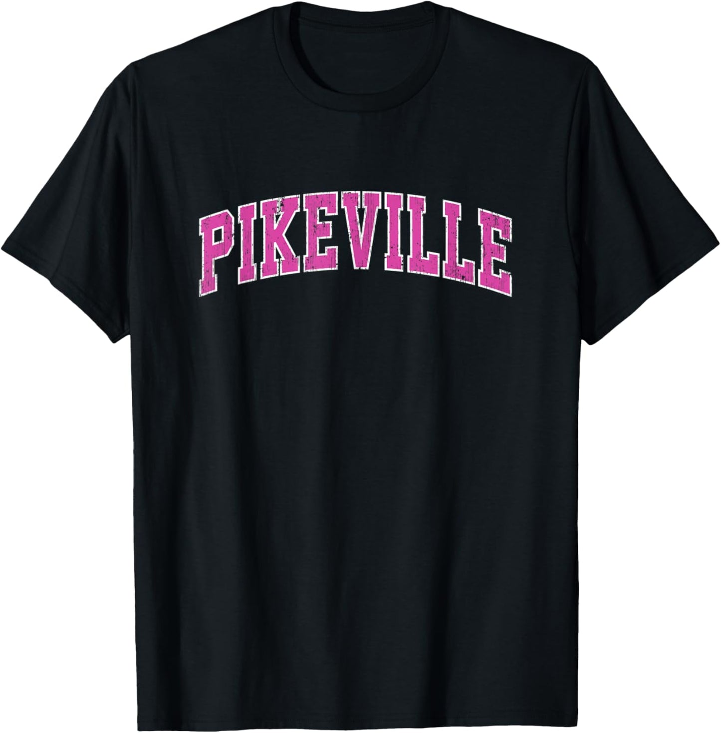 Pikeville Kentucky KY Vintage Sports Design Pink Design T-Shirt - T-Shirt | Black