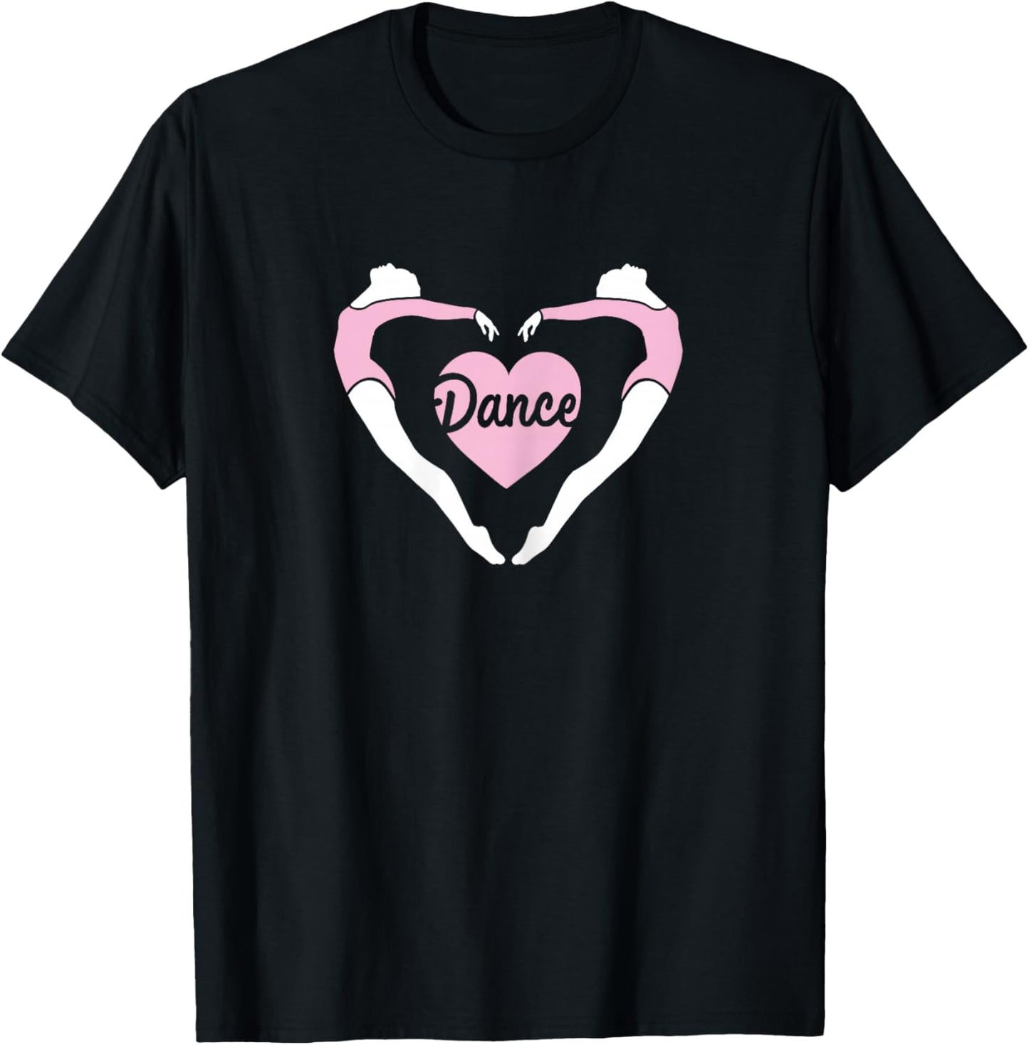 Threadrock Women's Dance Heart Love T-Shirt - T-Shirt | Black