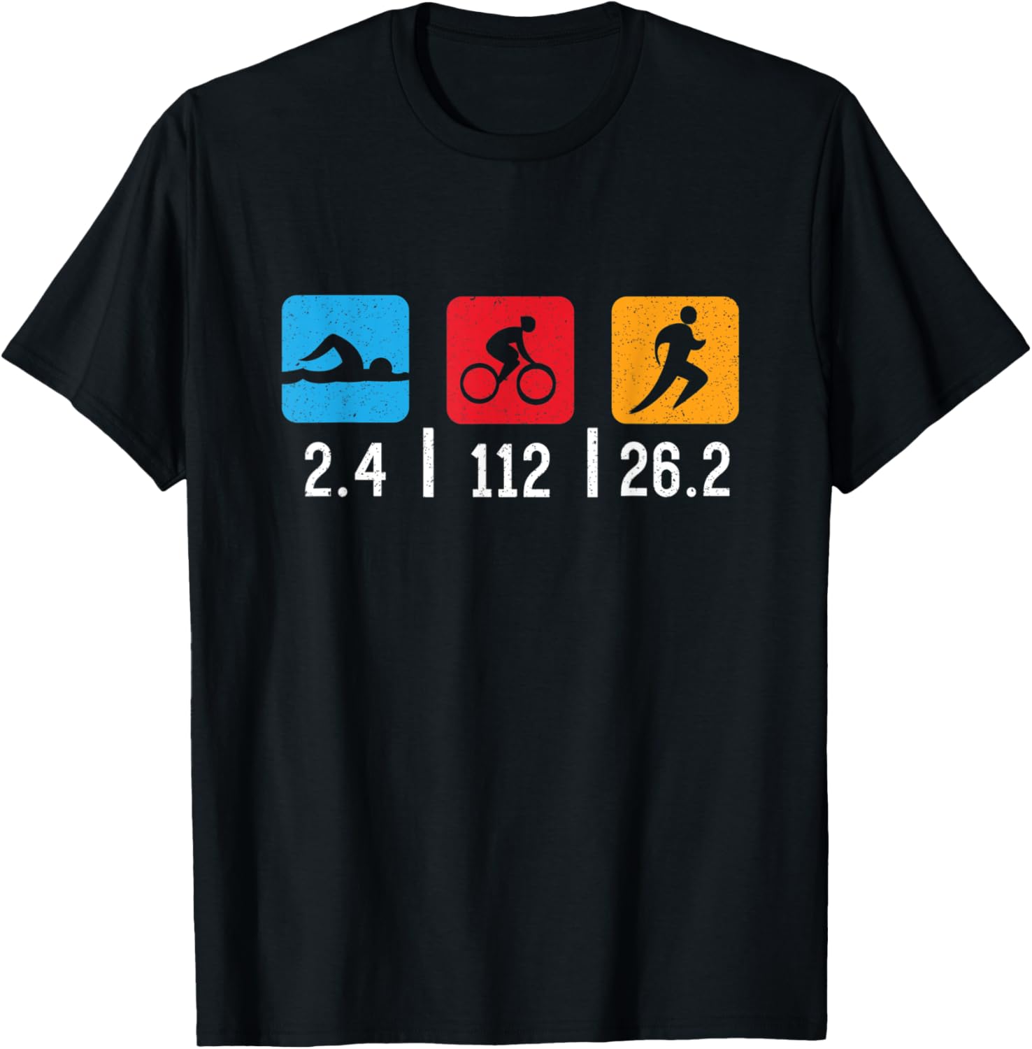 Triathlon Outfit For Triathlete 140.6 T-Shirt - T-Shirt | Black