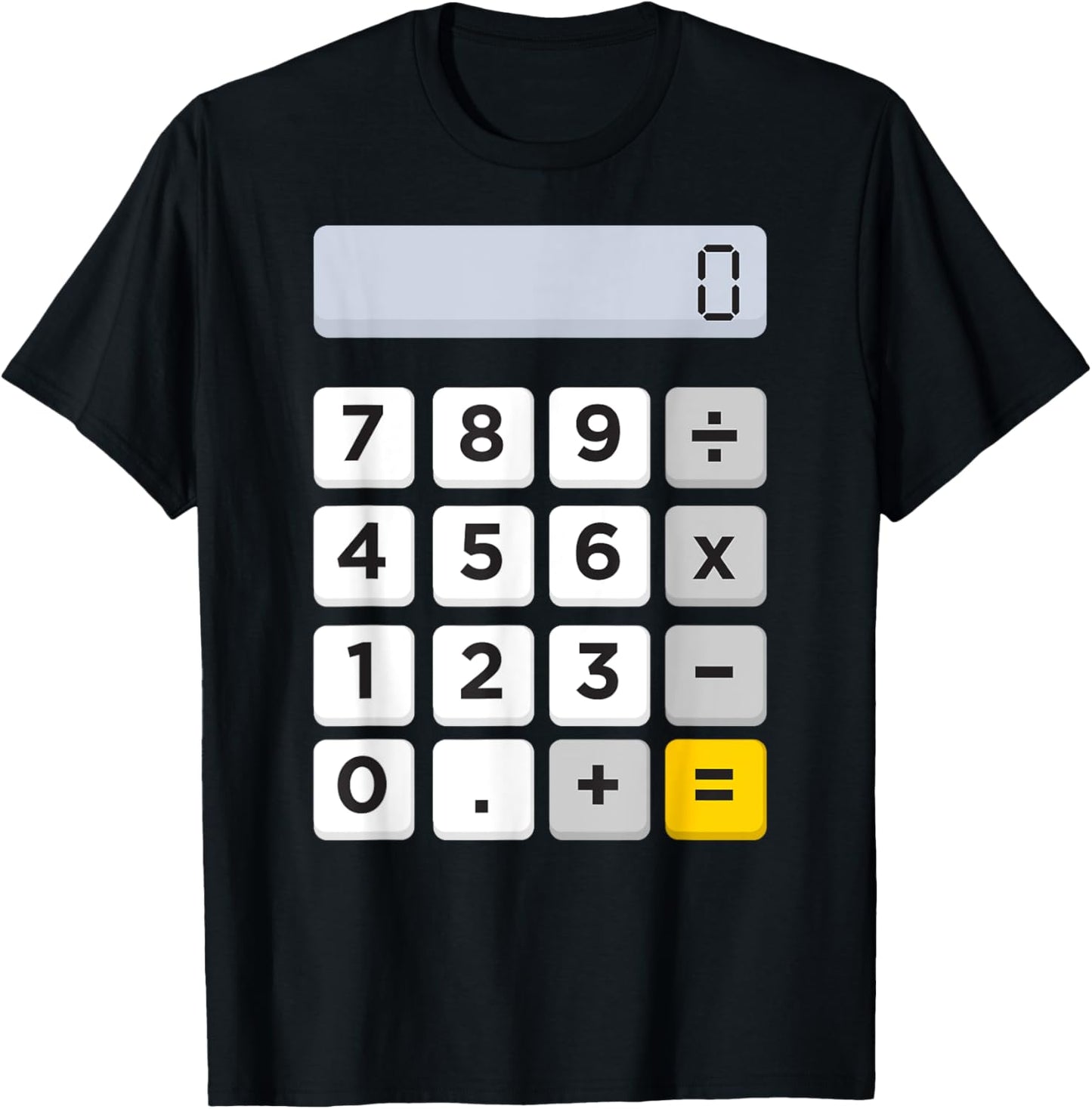 Calculator Halloween Costume Pretend I'm A Calculator T-Shirt - T-Shirt | Black