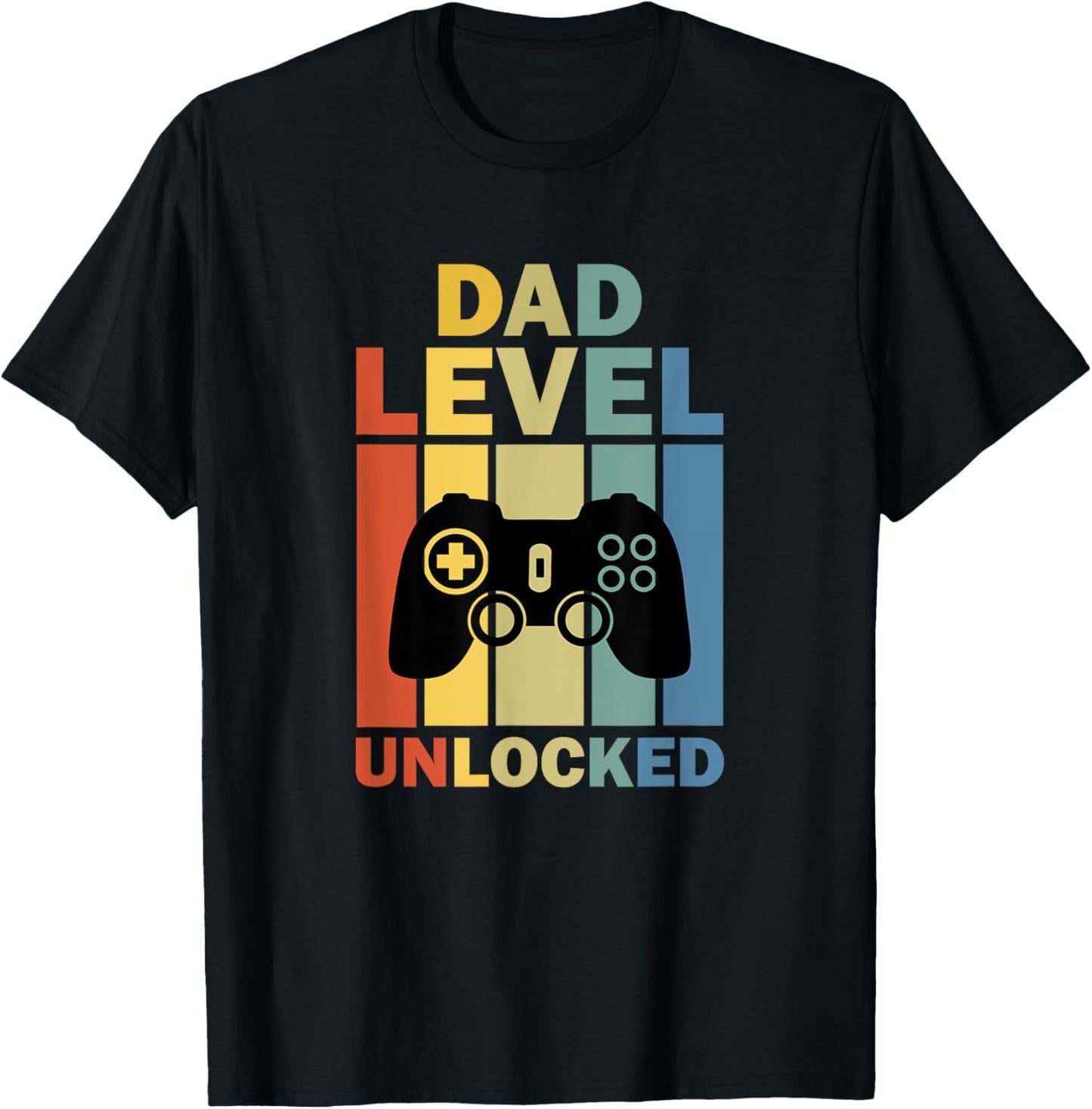 Pregnancy Announcement Dad Level Unlocked Soon To Be Father T-Shirt - T-Shirt | Black