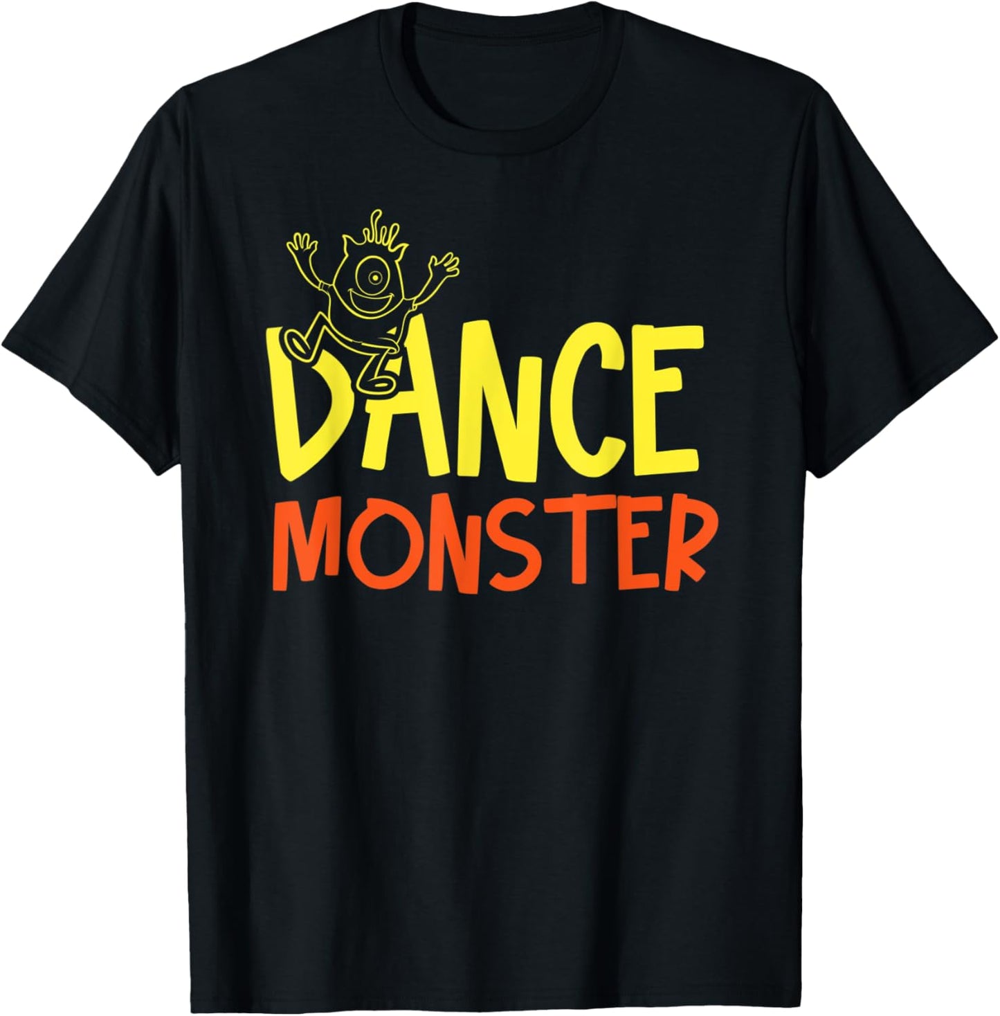 Cool Dance Monster Artwork Dancing Music Lovers T-Shirt - T-Shirt | Black