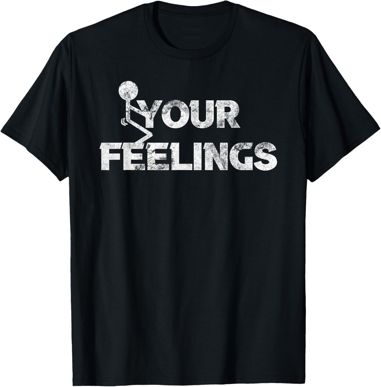 Vintage Fuck Fuck Your Feelings Grunge Lover T-Shirt - T-Shirt | Black