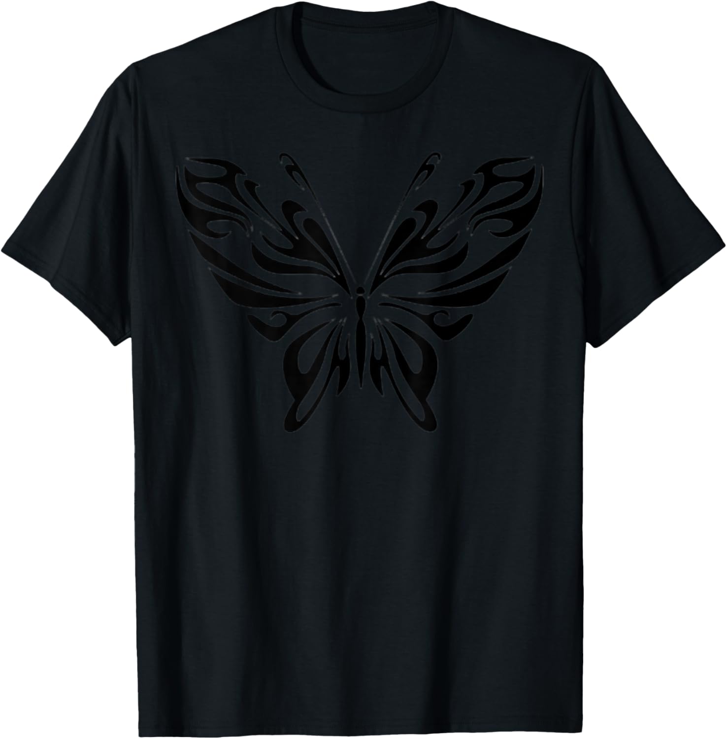 Butterfly Grunge Fairycore Aesthetic Clothes Goth Fairy Core T-Shirt - T-Shirt | Black