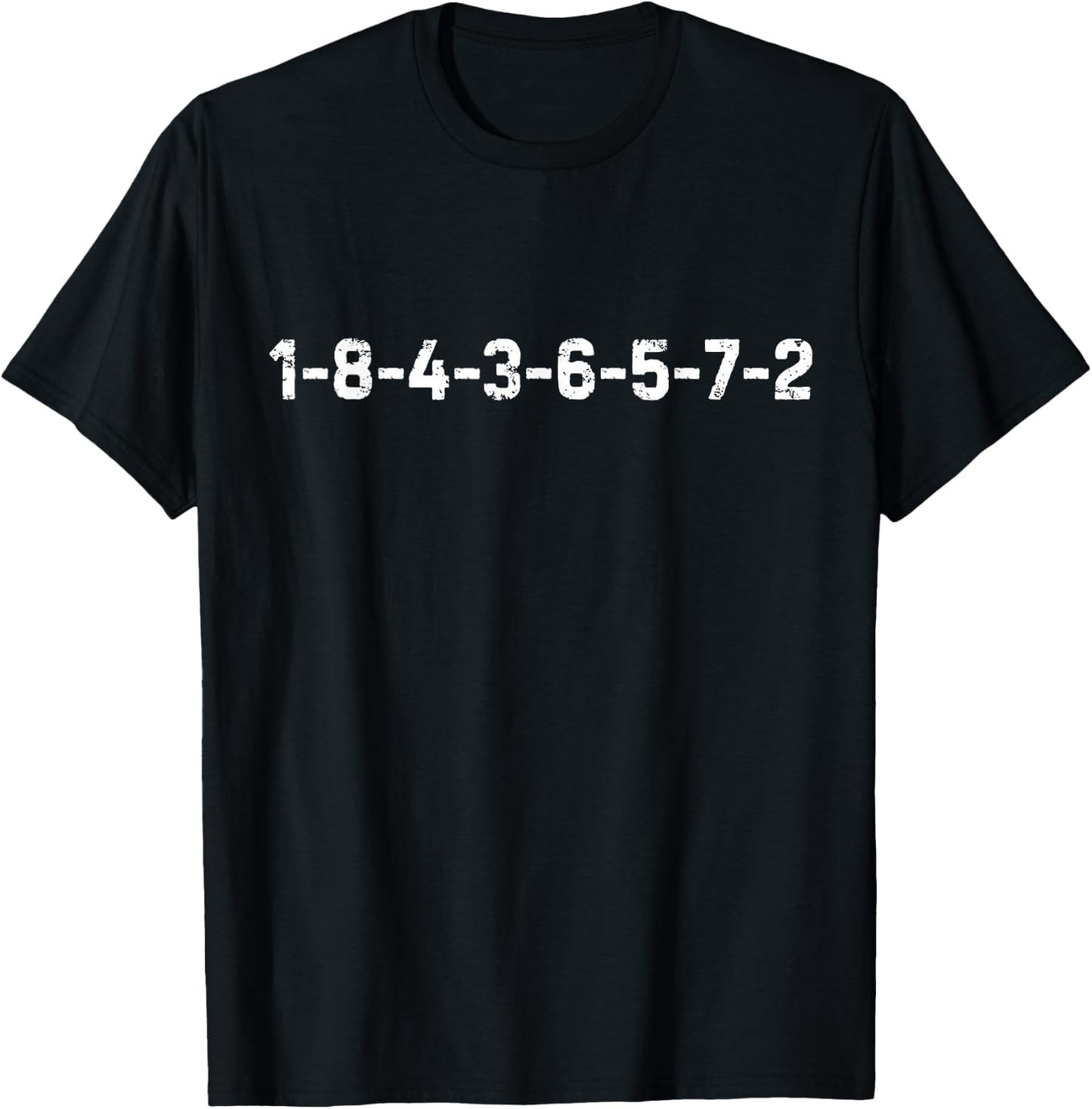 1-8-4-3-6-5-7-2 Firing Order Funny Offensive Rude Engineer T-Shirt - T-Shirt | Black