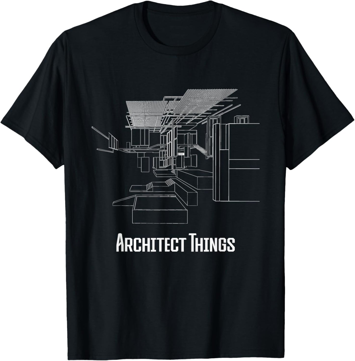 Architect Things - Architecture Artwork Designer Planner T-Shirt - T-Shirt | Black