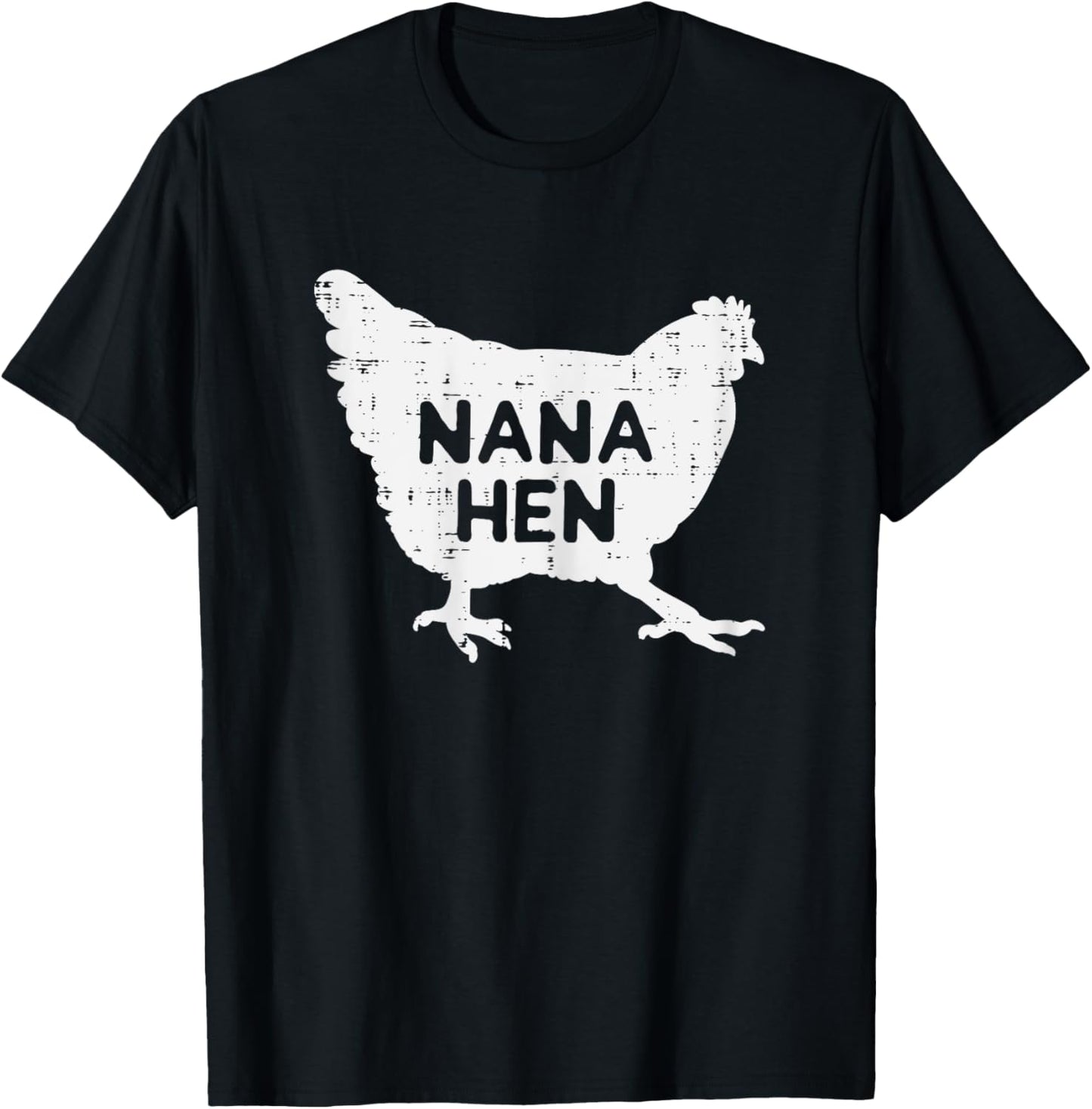 Nana Hen Chicken Mothers Day Farm Farmer Grandma Mimi Women T-Shirt - T-Shirt | Black