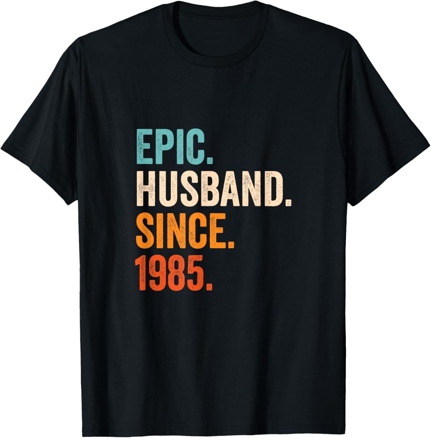 Epic Husband Since 1985 | 40th wedding anniversary 40 years T-Shirt - T-Shirt | Black