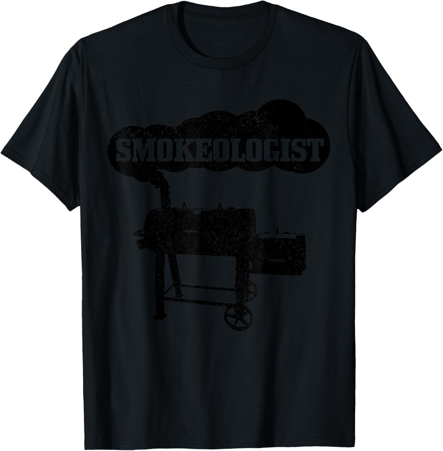 Smokeologist BBQ Grilling Chef Smoker Funny Barbecue T-Shirt - T-Shirt | Black