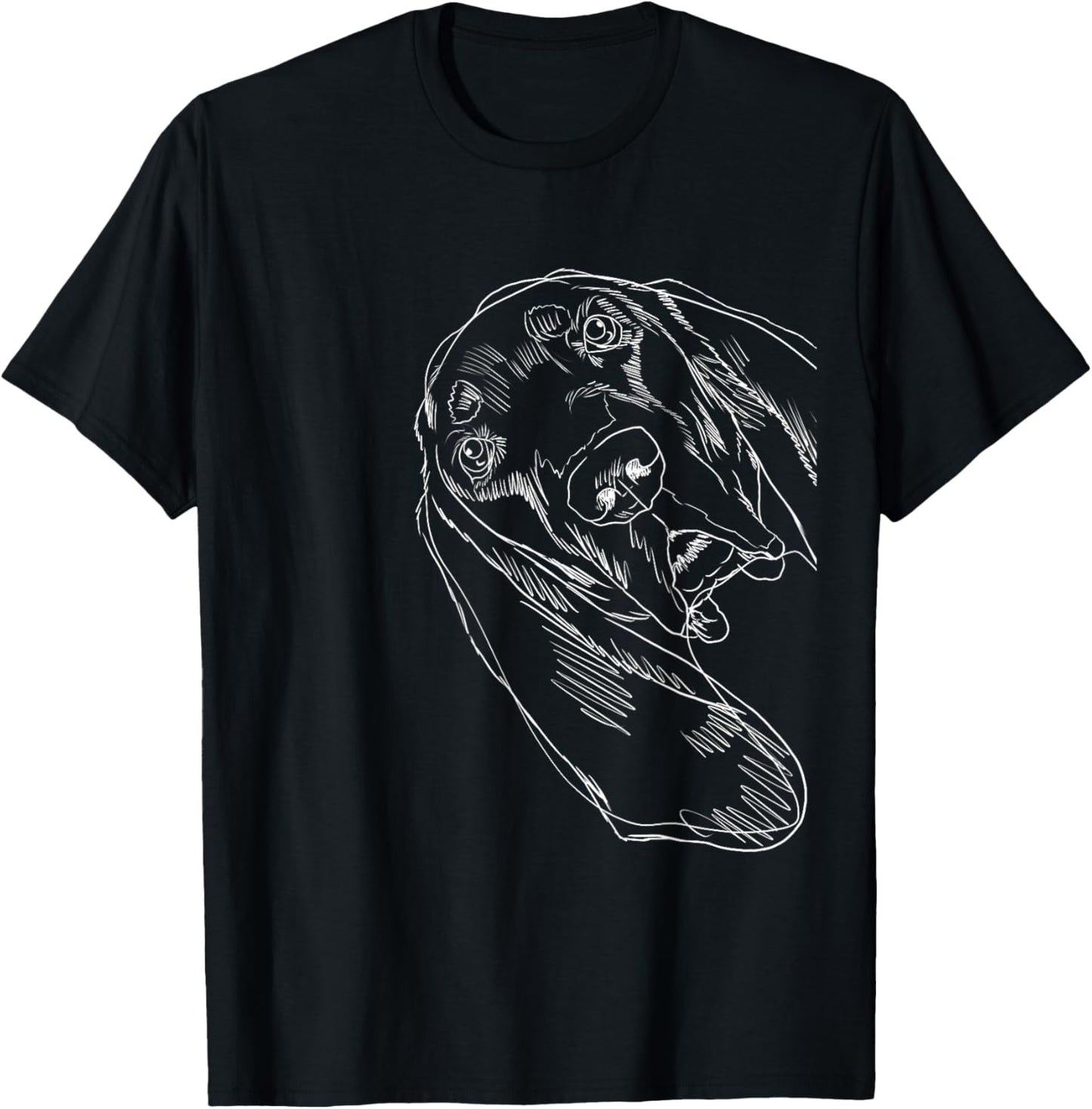 Funny Dog Black and Tan Coonhound T-Shirt - T-Shirt | Black