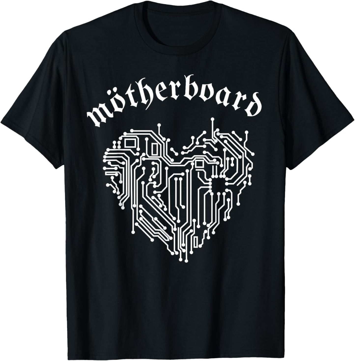 Motherboard, motherboard, geek nerd, fun, rock n roll, it T-Shirt - T-Shirt | Black