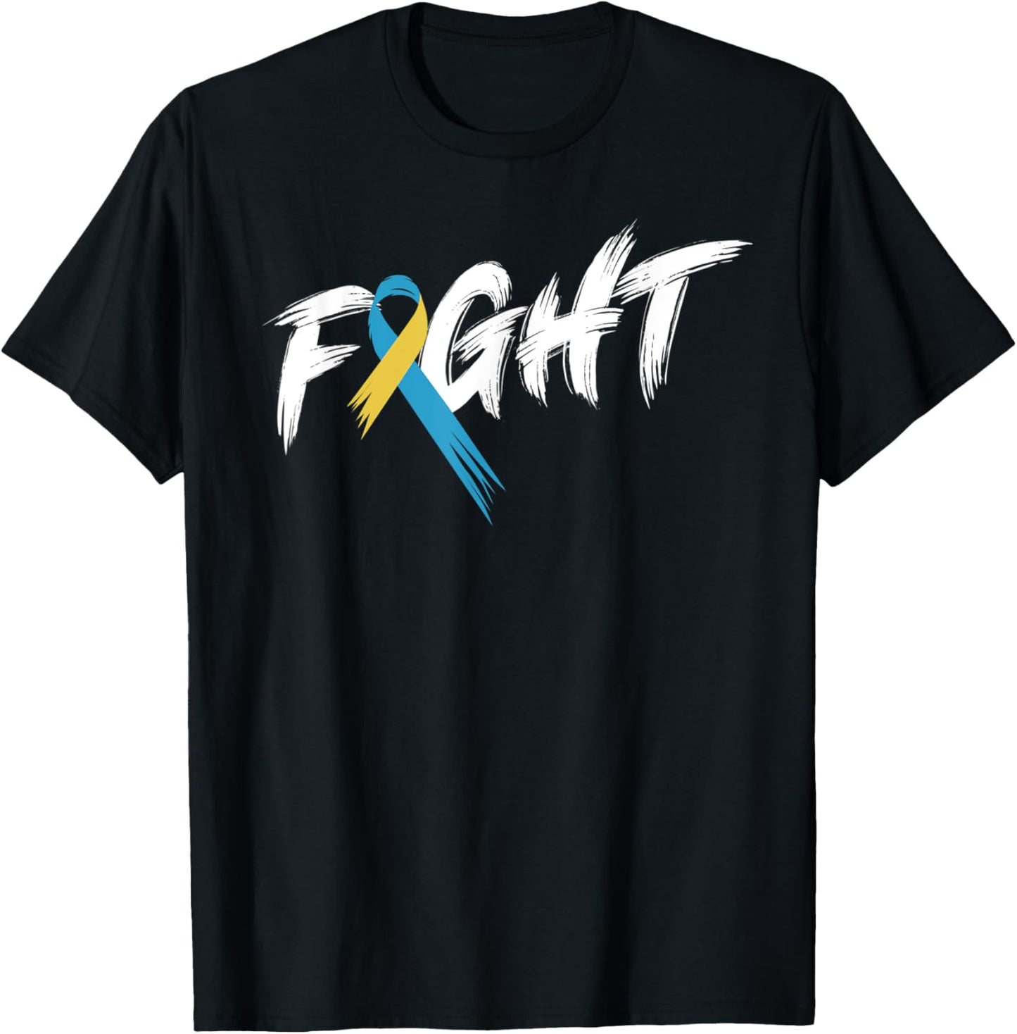National Down Syndrome Awareness Month Fight Vintage T21 T-Shirt - T-Shirt | Black