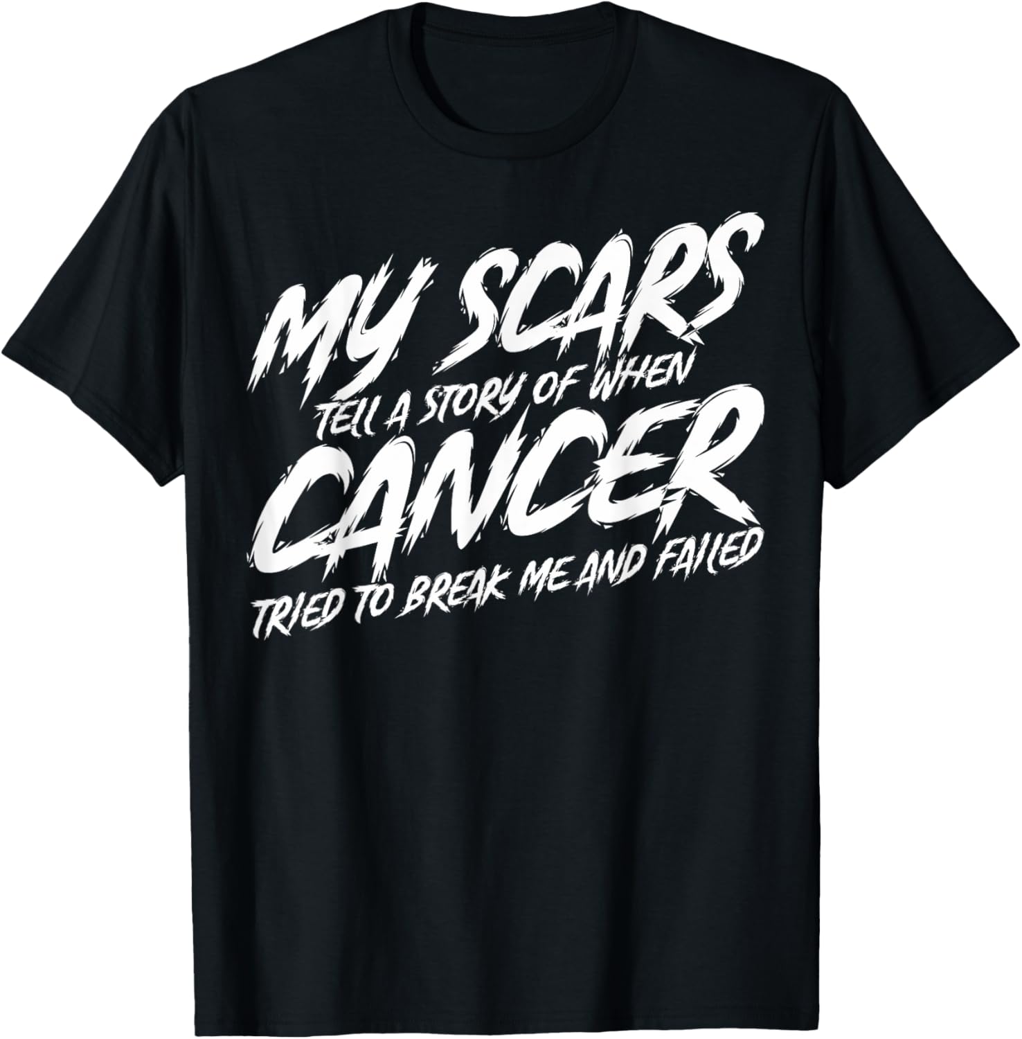Cancer Survivors My Scars Tell A Story Cancer Patients T-Shirt - T-Shirt | Black