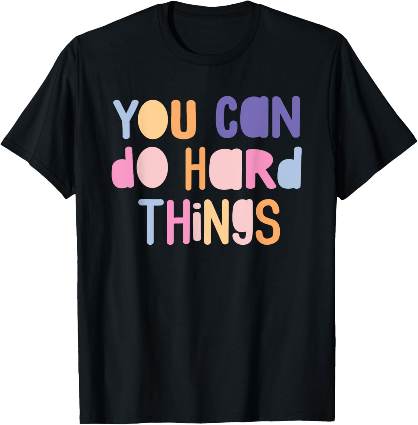 We Can Do Hard Things Teacher Back to School T-Shirt - T-Shirt | Black