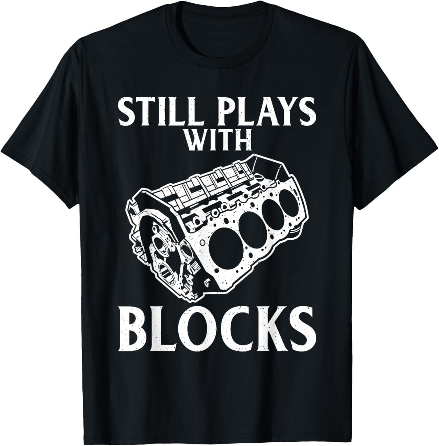 Still plays with Blocks Repair Mechanic T-Shirt - T-Shirt | Black
